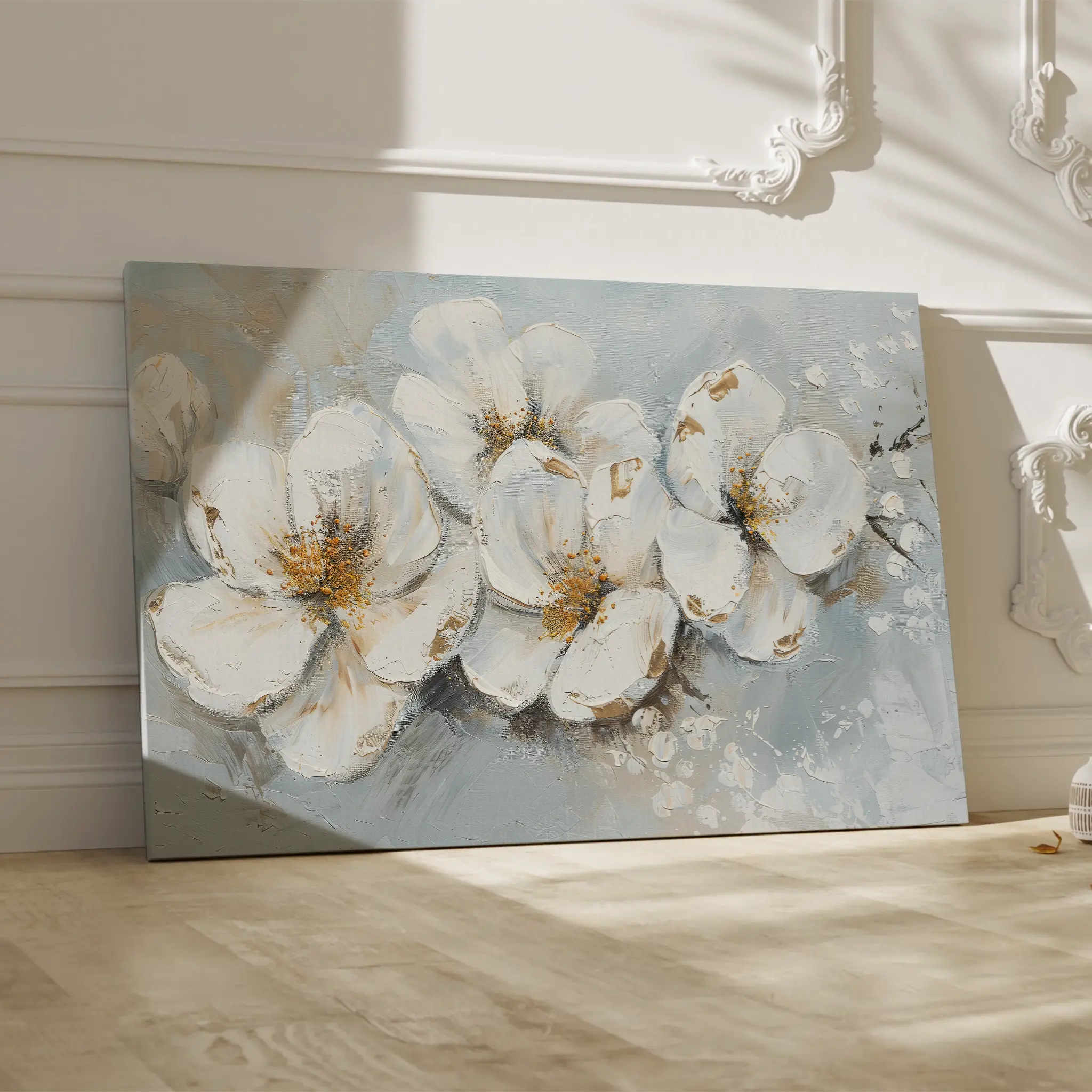 Floral Canvas Wall Art WAD047-F 90 x 60 cm / Stretched on hidden frame