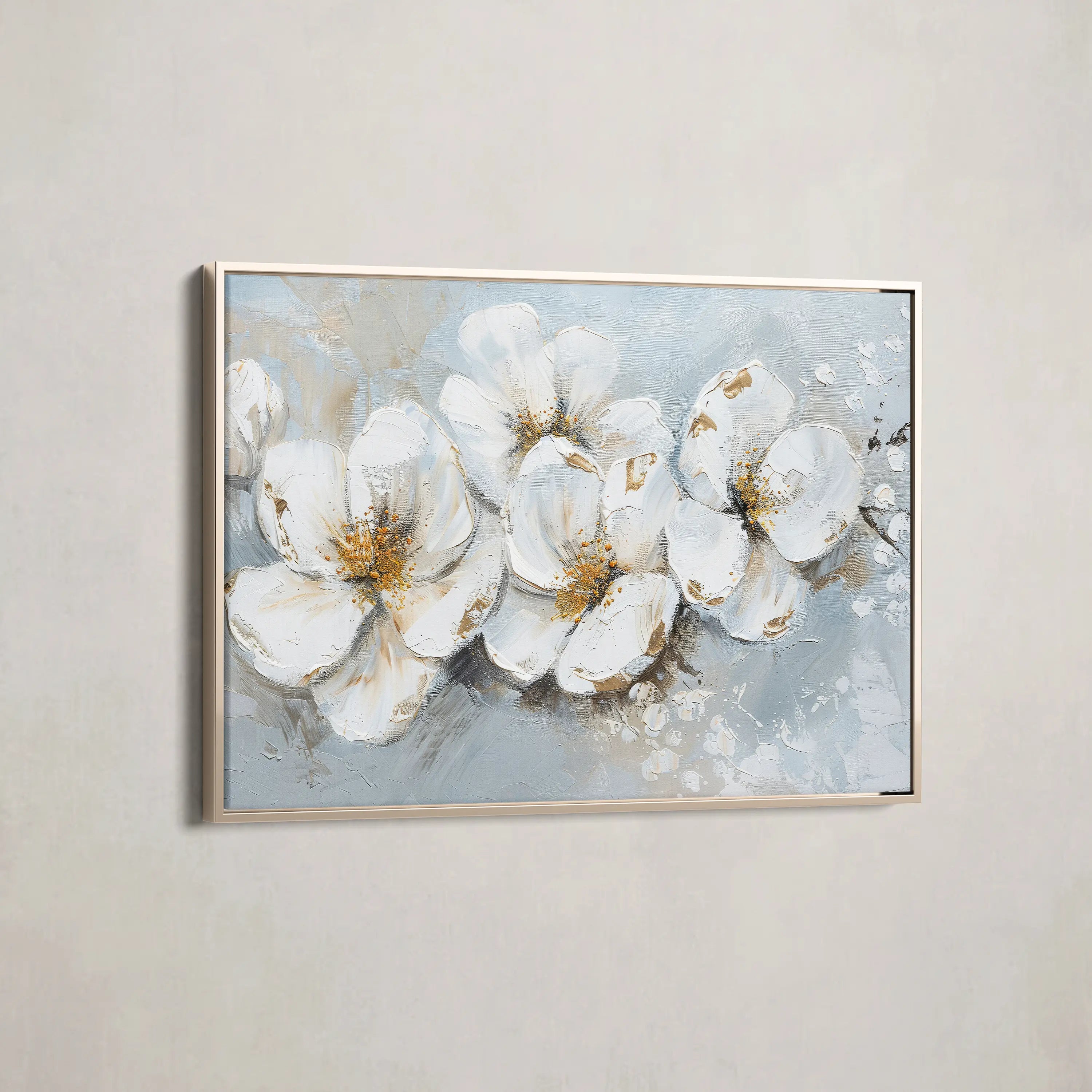 Floral Canvas Wall Art WAD047-F 90 x 60 cm / Stretched on hidden frame