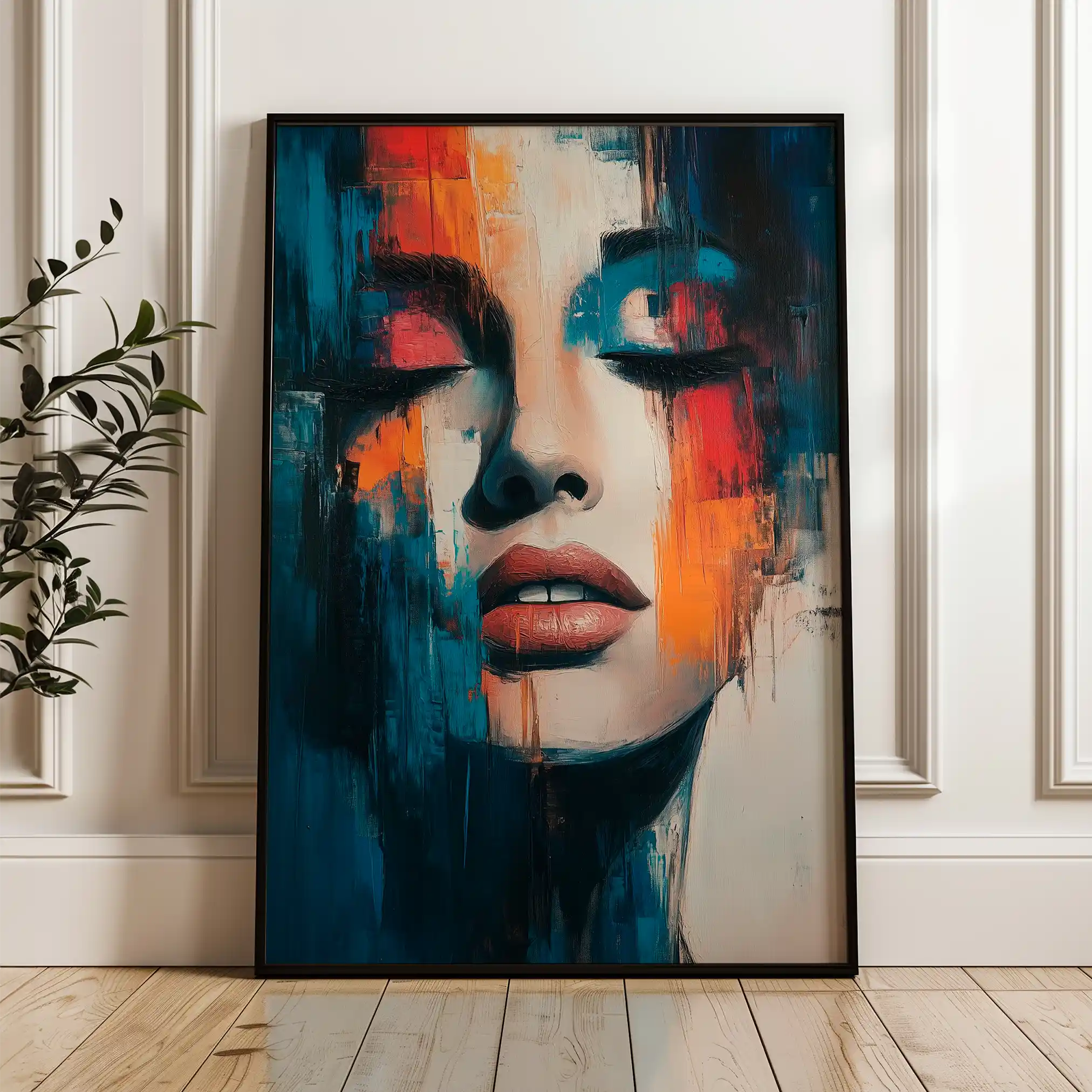 Portrait 047 Canvas Art 90 x 60 cm / Stretched on hidden frame