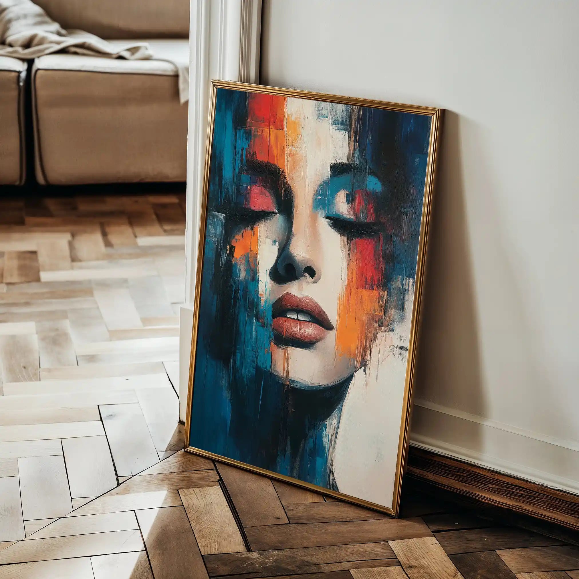 Portrait 047 Canvas Art 90 x 60 cm / Stretched on hidden frame