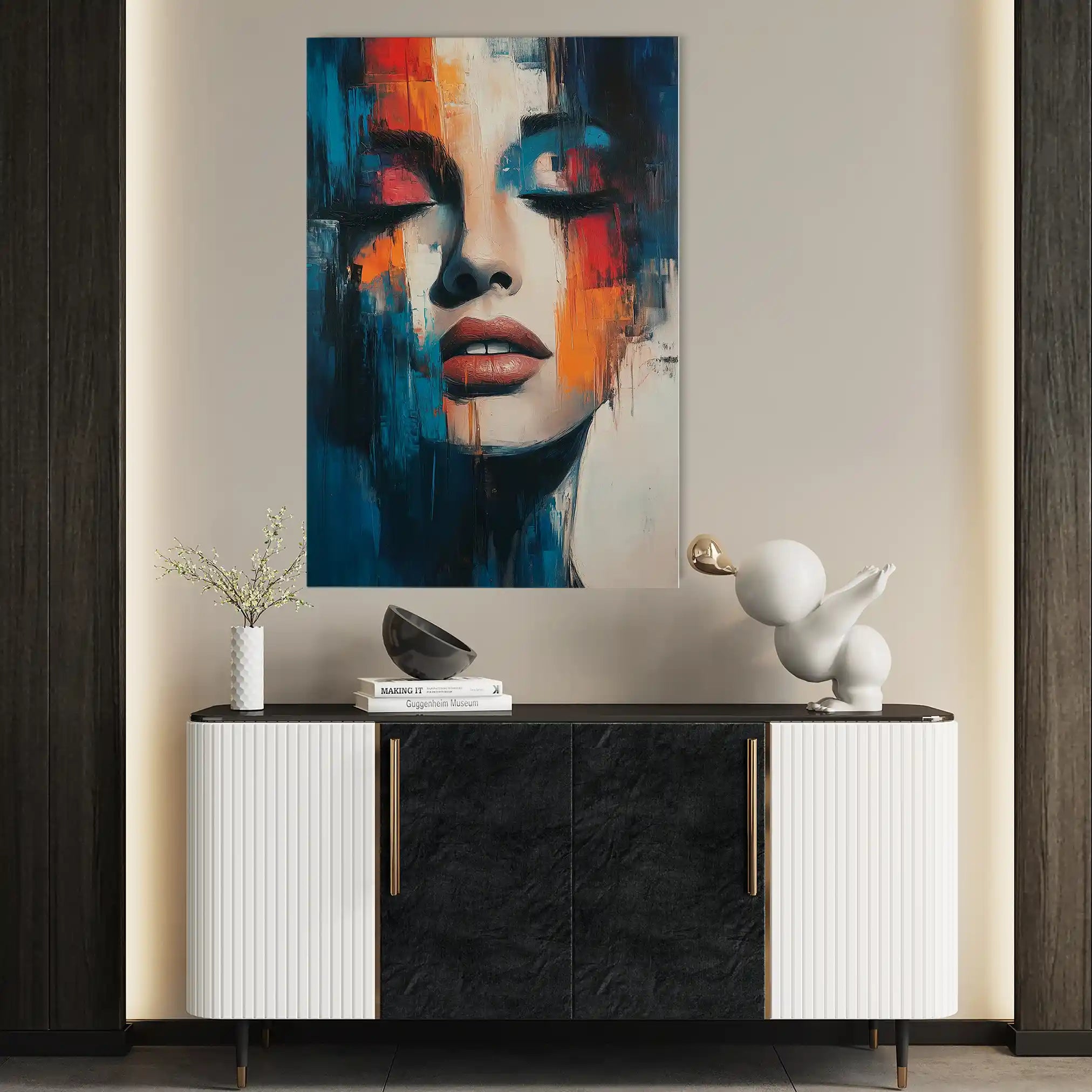 Portrait 047 Canvas Art 90 x 60 cm / Stretched on hidden frame
