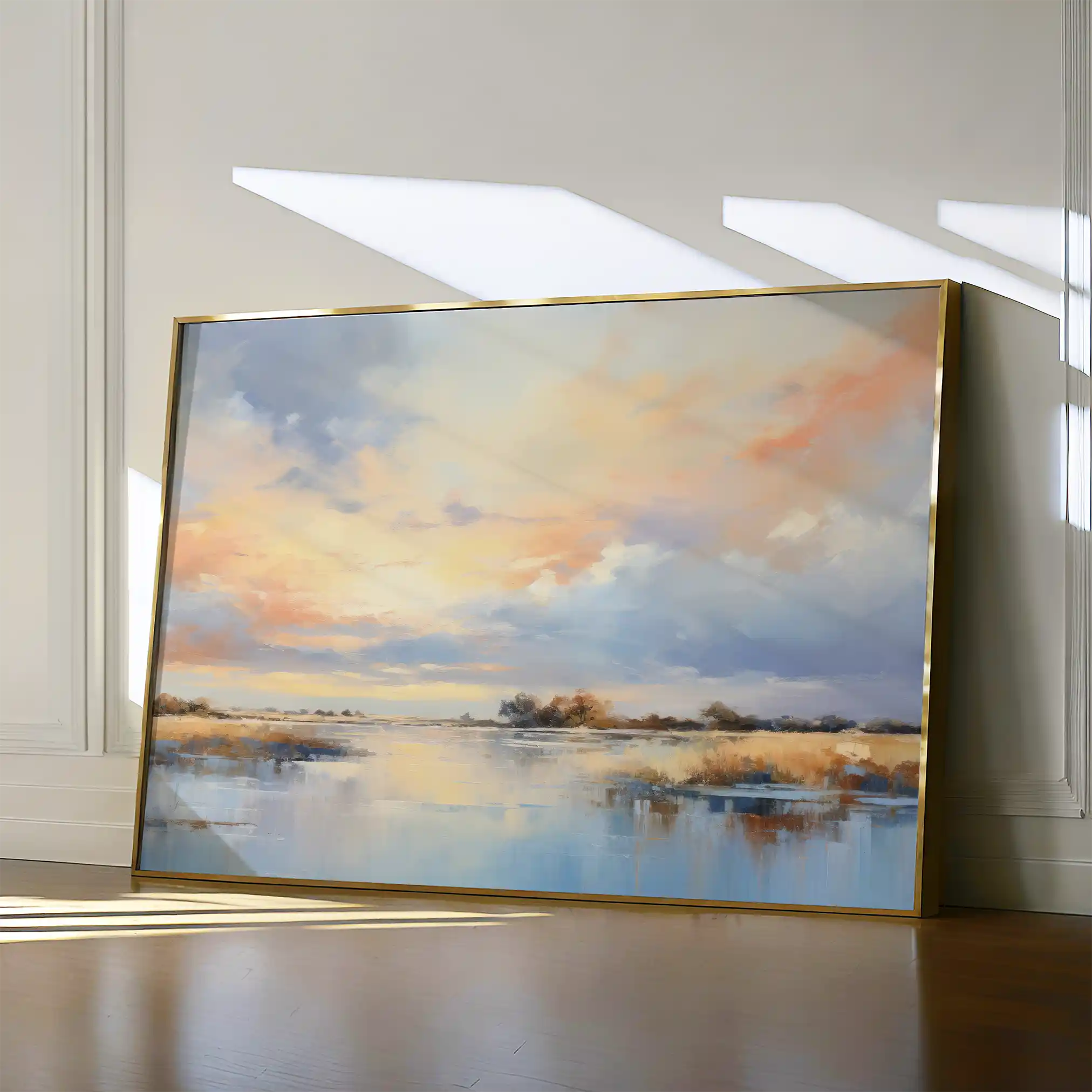 Abstract Canvas Wall Art WAD048-A 90 x 60 cm / Stretched on hidden frame