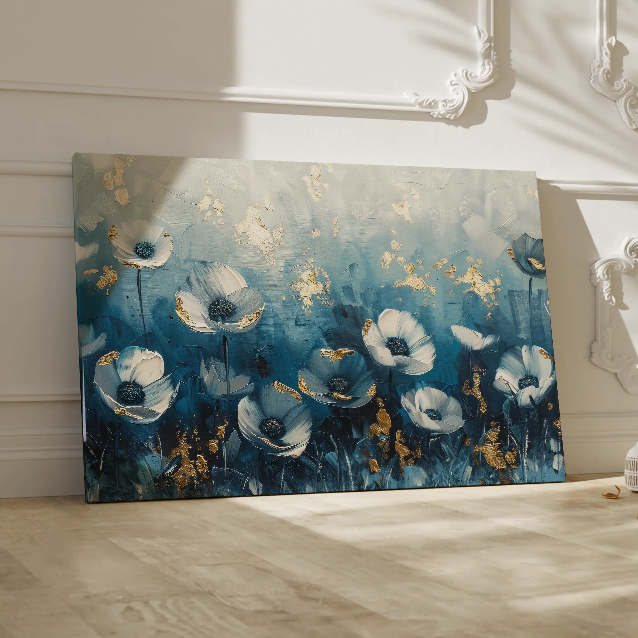 Floral Canvas Wall Art WAD048-F 90 x 60 cm / Stretched on hidden frame