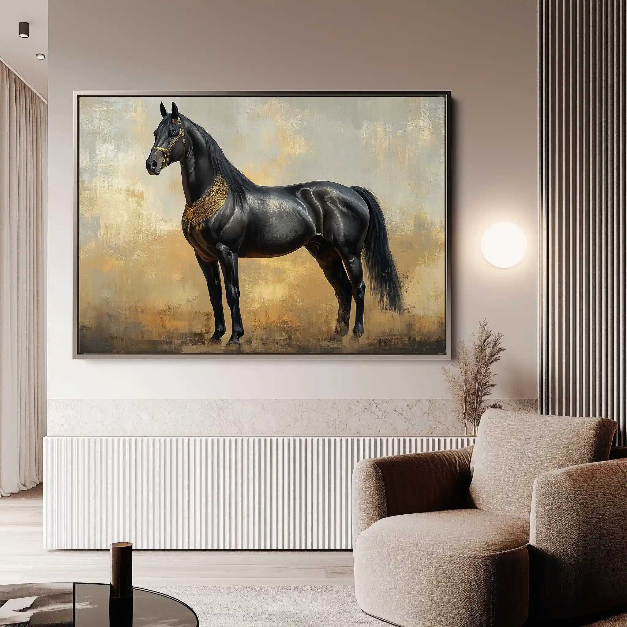 Horses 048 Canvas Art 90 x 60 cm / Stretched on hidden frame
