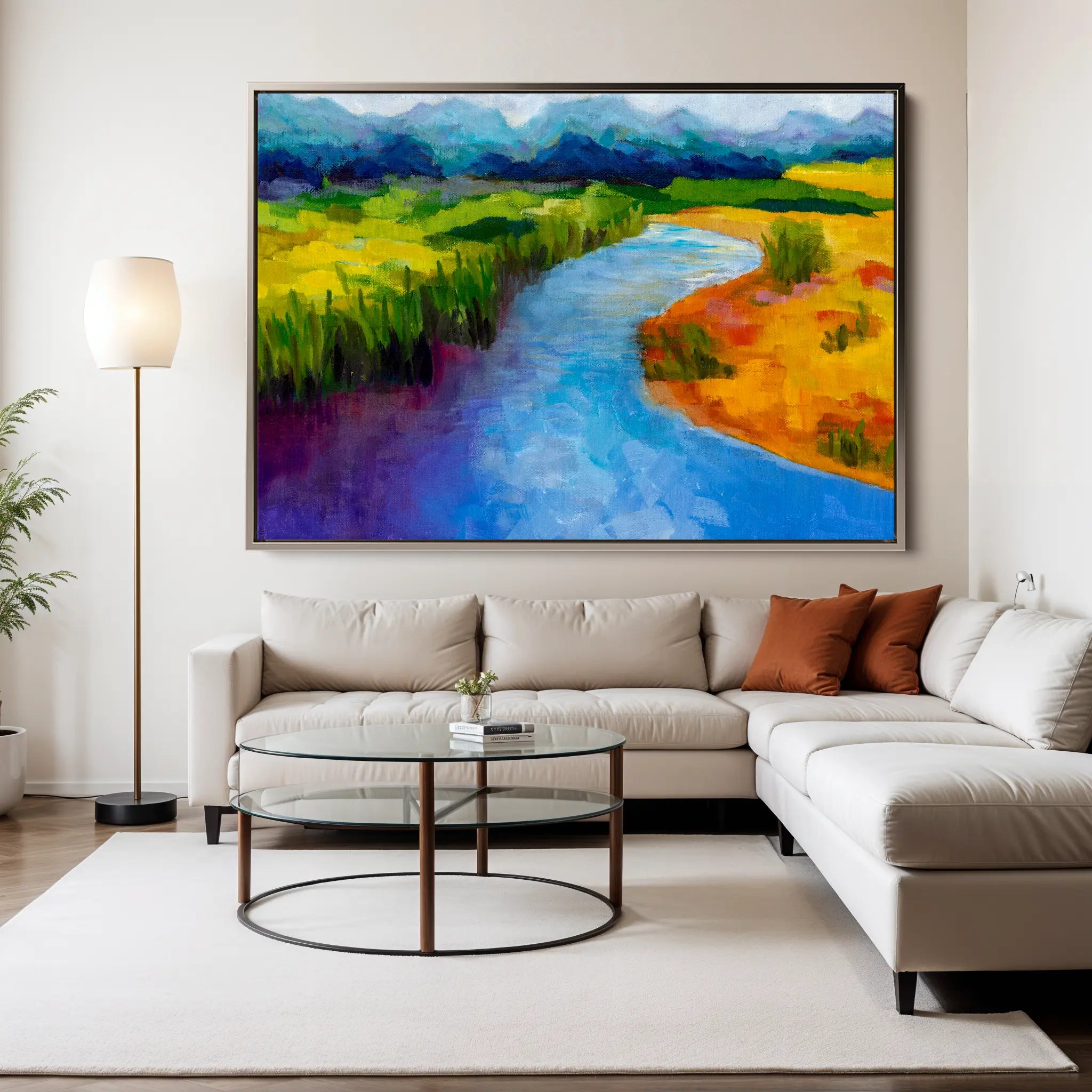 Landscape Canvas Wall Art WAD048-L 90 x 60 cm / Stretched on hidden frame