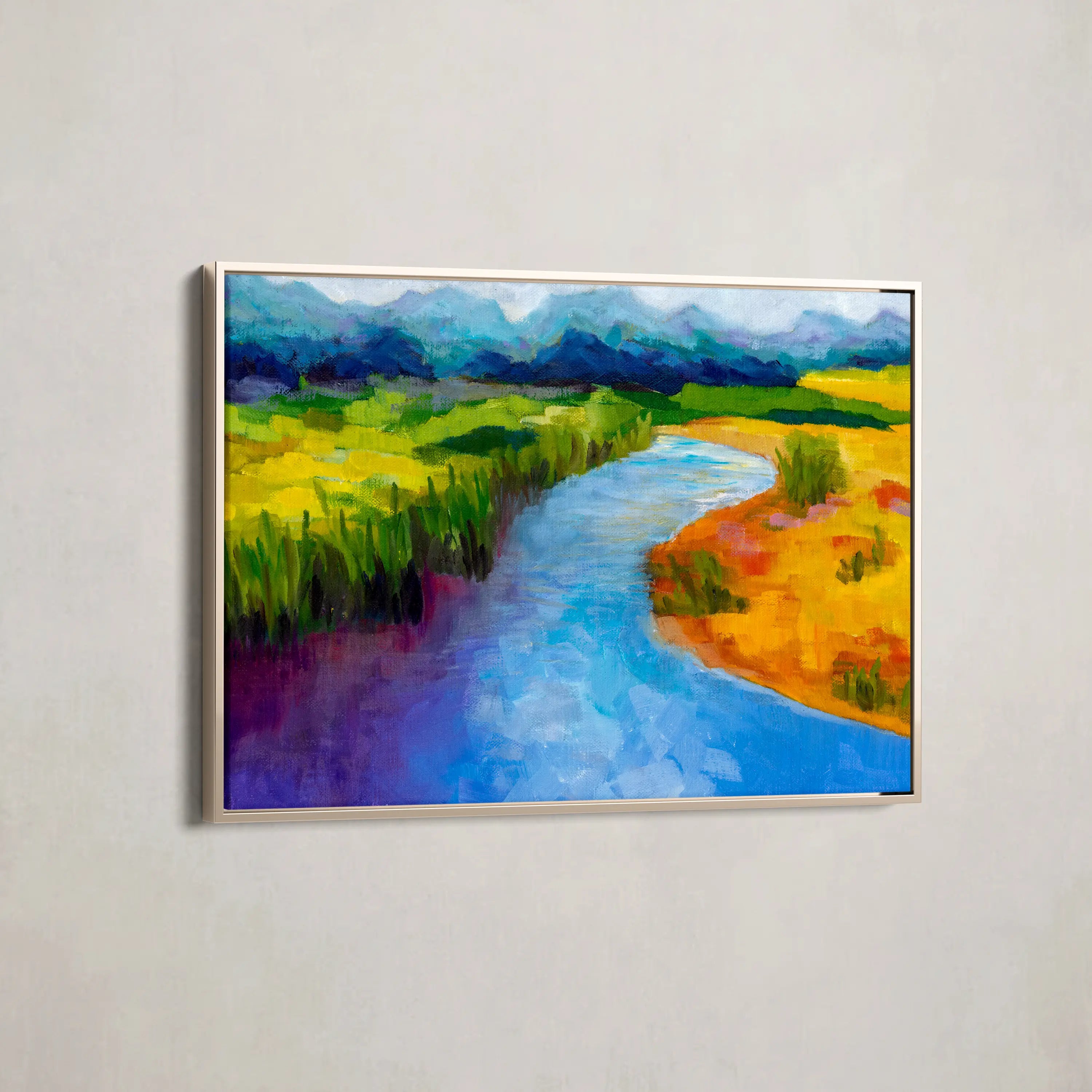 Landscape Canvas Wall Art WAD048-L 90 x 60 cm / Stretched on hidden frame