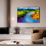 Landscape 048 Canvas Art 90 x 60 cm / Stretched on hidden frame