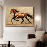 Horses 049 Canvas Art 90 x 60 cm / Stretched on hidden frame