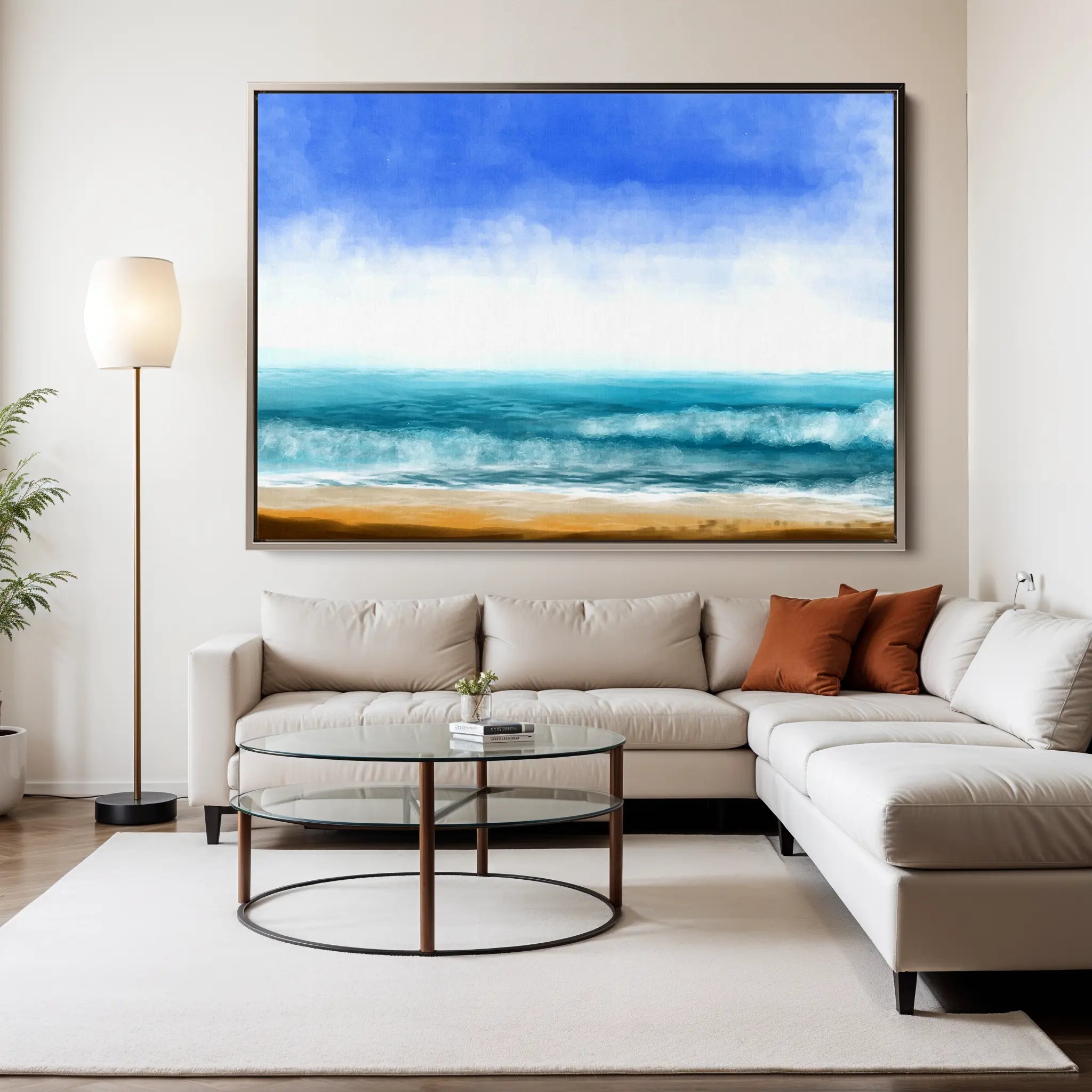 Landscape Canvas Wall Art WAD049-L 90 x 60 cm / Stretched on hidden frame