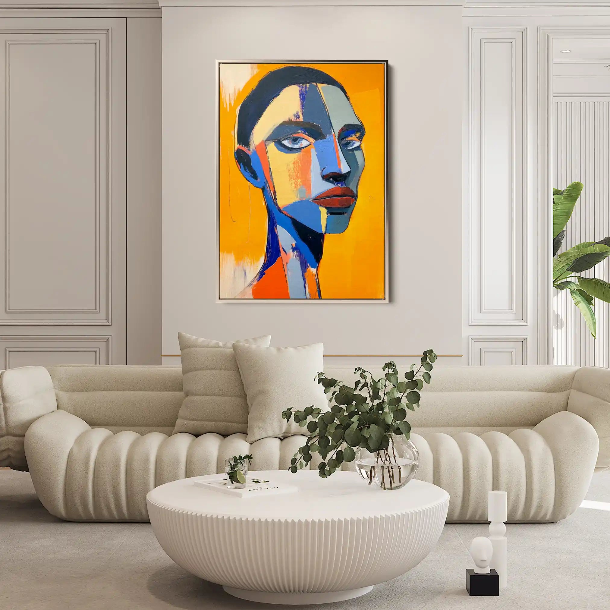 Portrait 049 Canvas Art 90 x 60 cm / Stretched on hidden frame