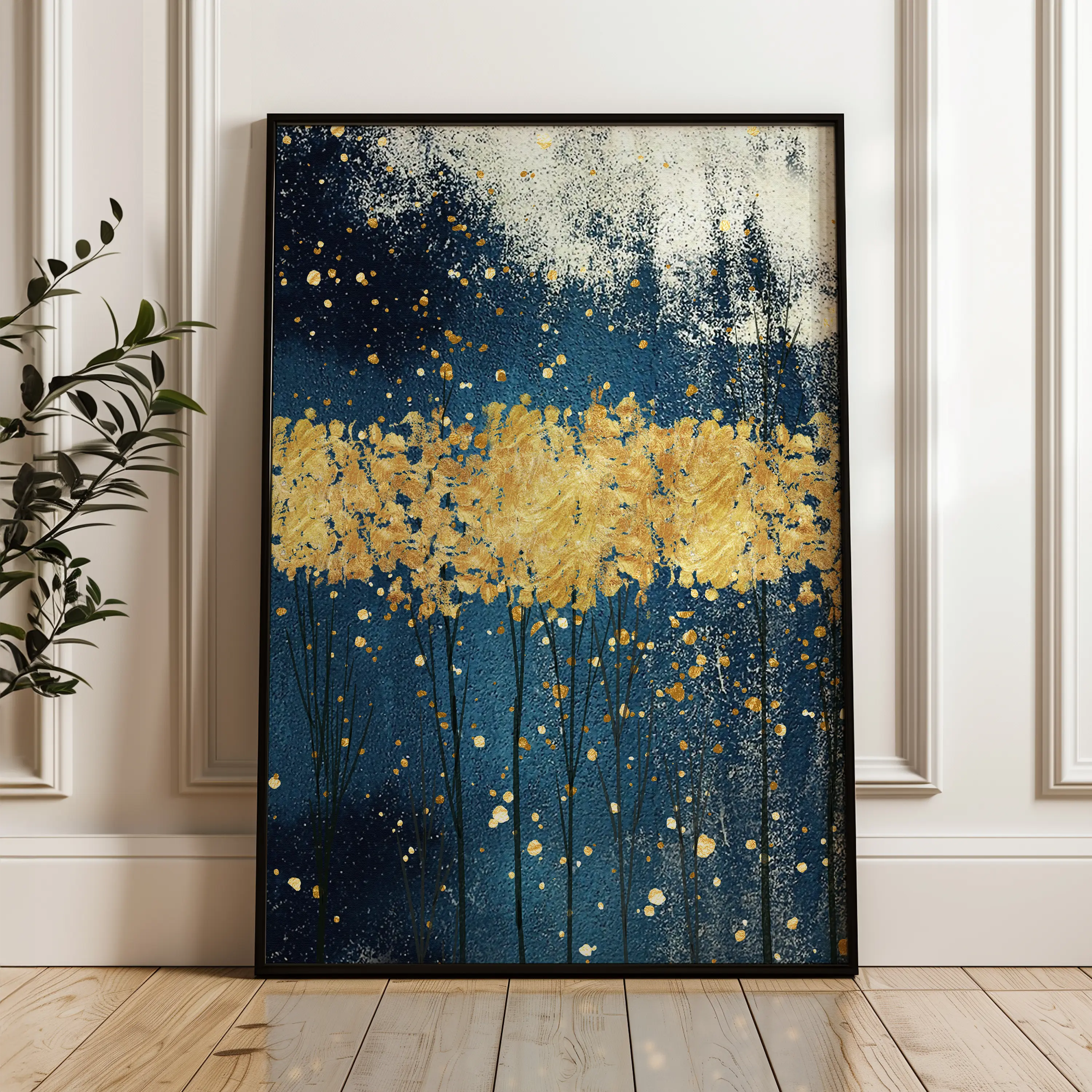 Abstract Canvas Wall Art WAD050-A 90 x 60 cm / Stretched on hidden frame