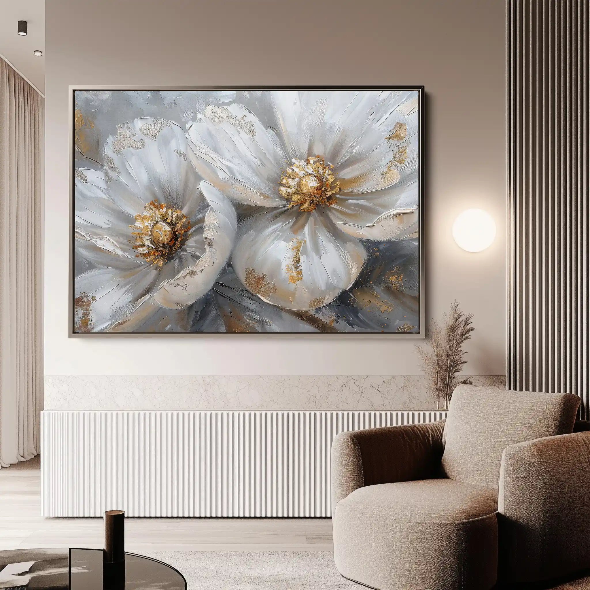 Floral Canvas Wall Art WAD050-F 90 x 60 cm / Stretched on hidden frame