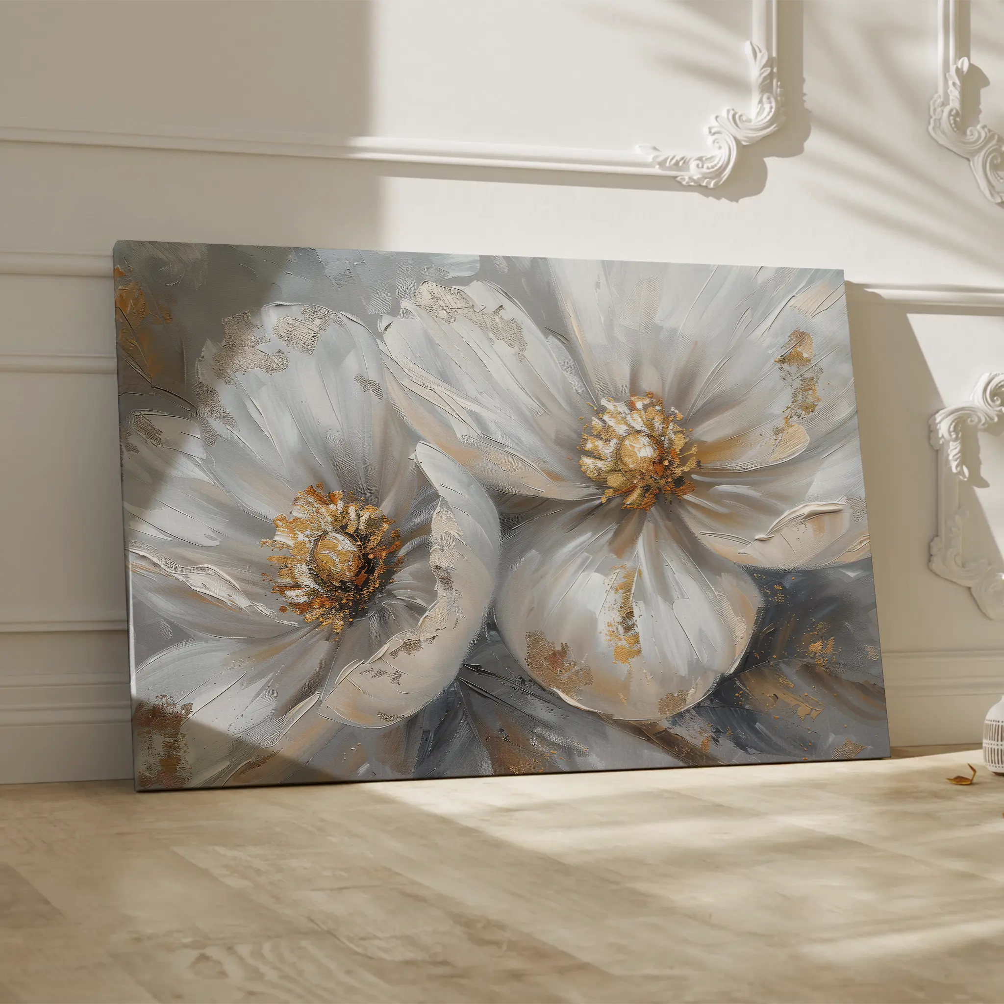 Floral Canvas Wall Art WAD050-F 90 x 60 cm / Stretched on hidden frame