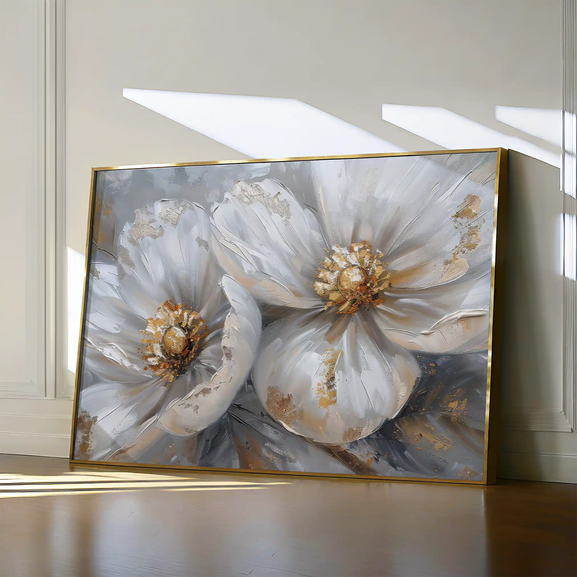 Floral Canvas Wall Art WAD050-F 90 x 60 cm / Stretched on hidden frame