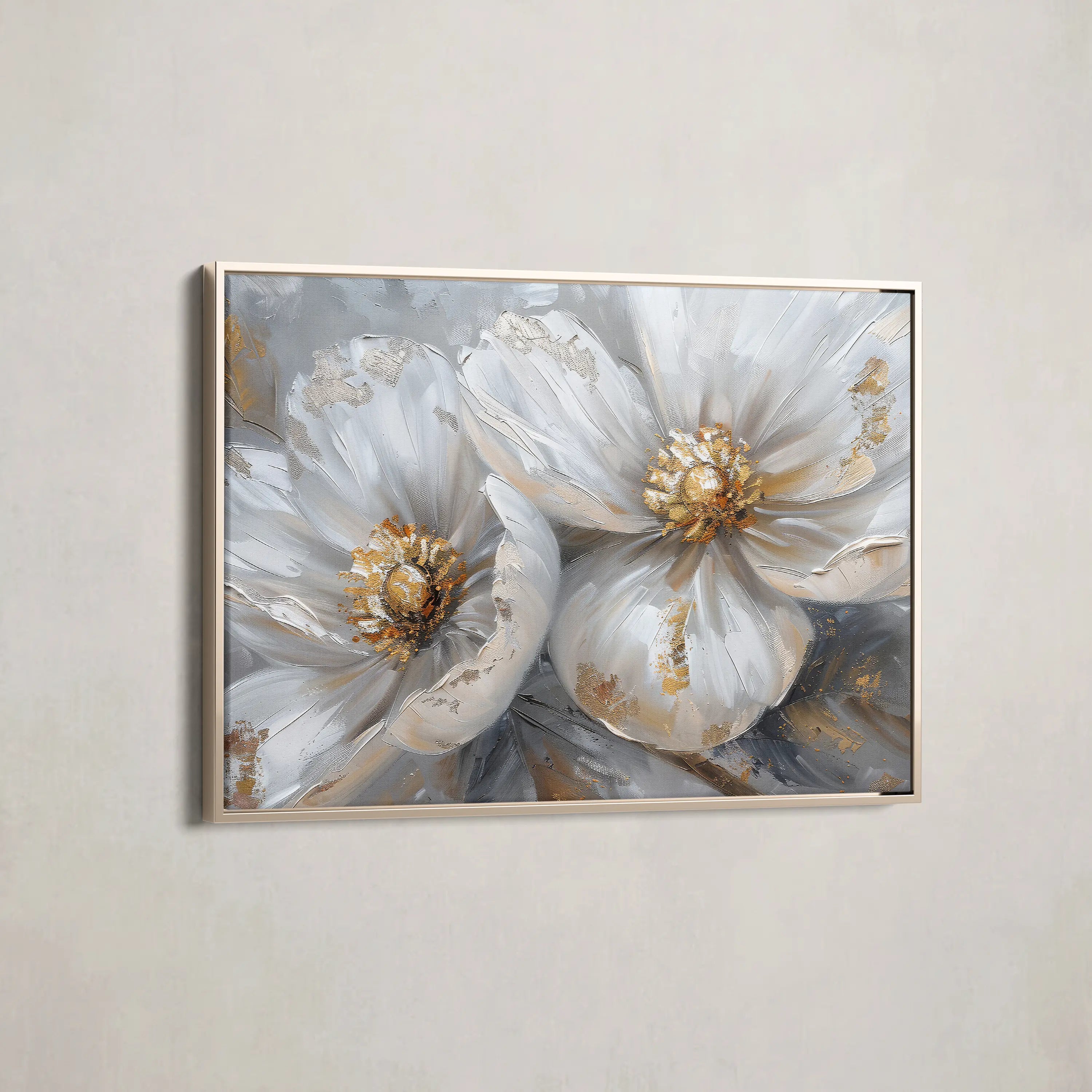 Floral Canvas Wall Art WAD050-F 90 x 60 cm / Stretched on hidden frame