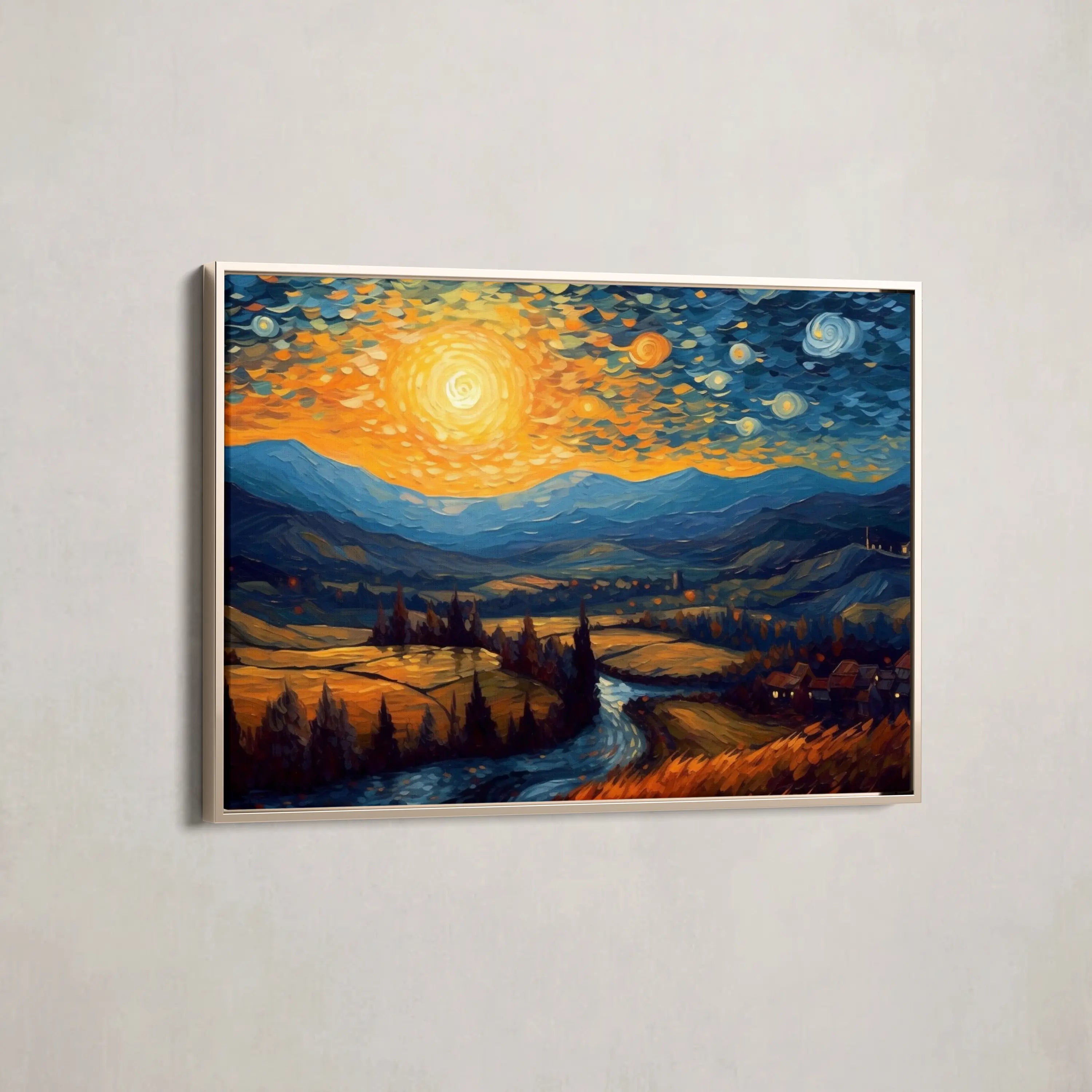 Landscape Canvas Wall Art WAD050-L 90 x 60 cm / Stretched on hidden frame