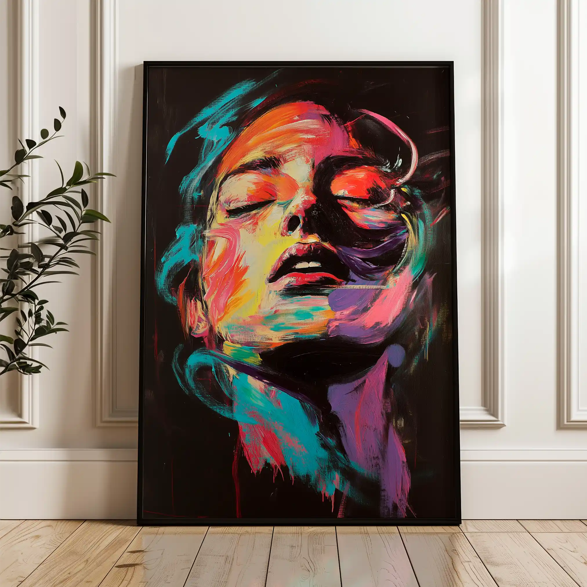 Portrait 050 Canvas Art 90 x 60 cm / Stretched on hidden frame
