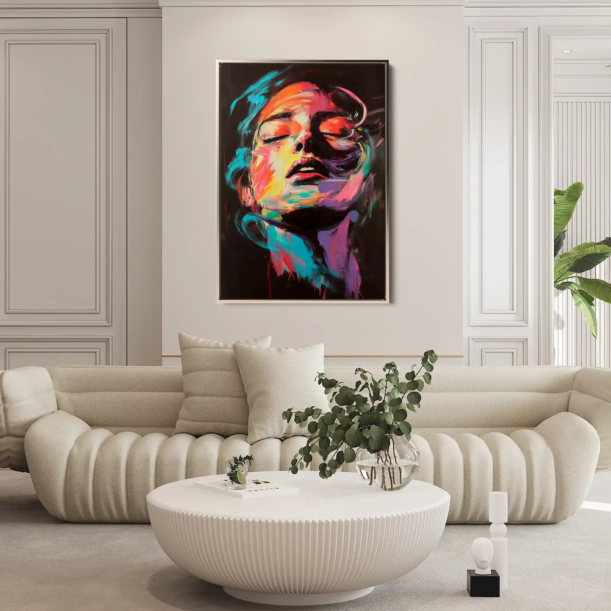 Portrait 050 Canvas Art 90 x 60 cm / Stretched on hidden frame