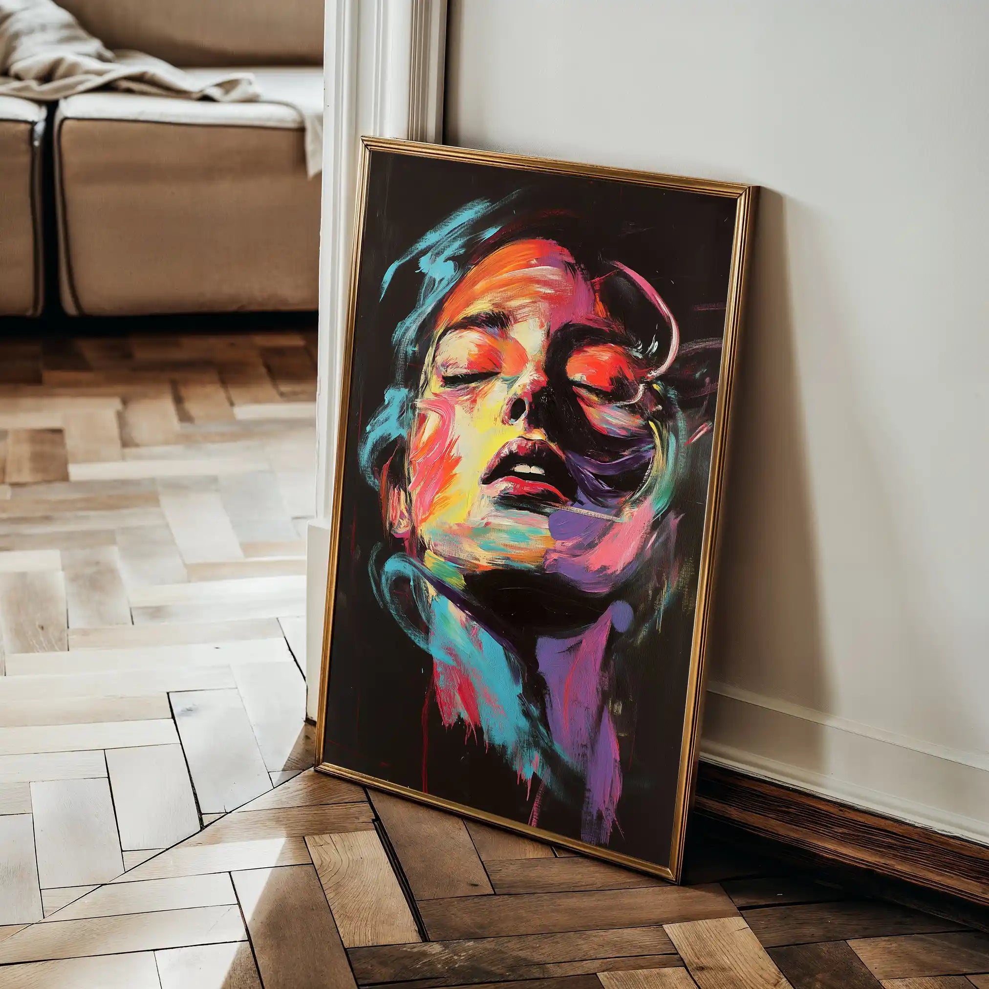 Portrait 050 Canvas Art 90 x 60 cm / Stretched on hidden frame