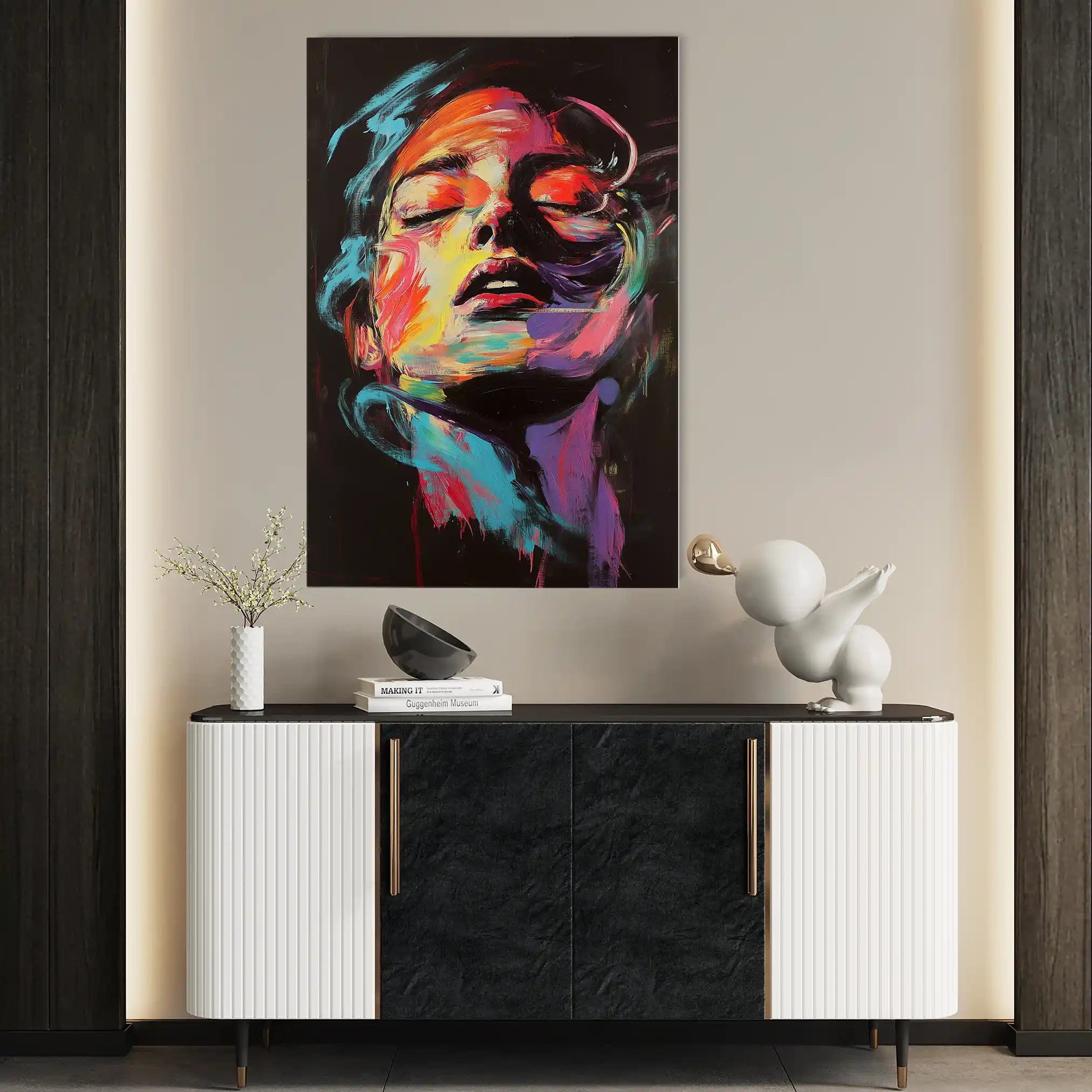 Portrait 050 Canvas Art 90 x 60 cm / Stretched on hidden frame