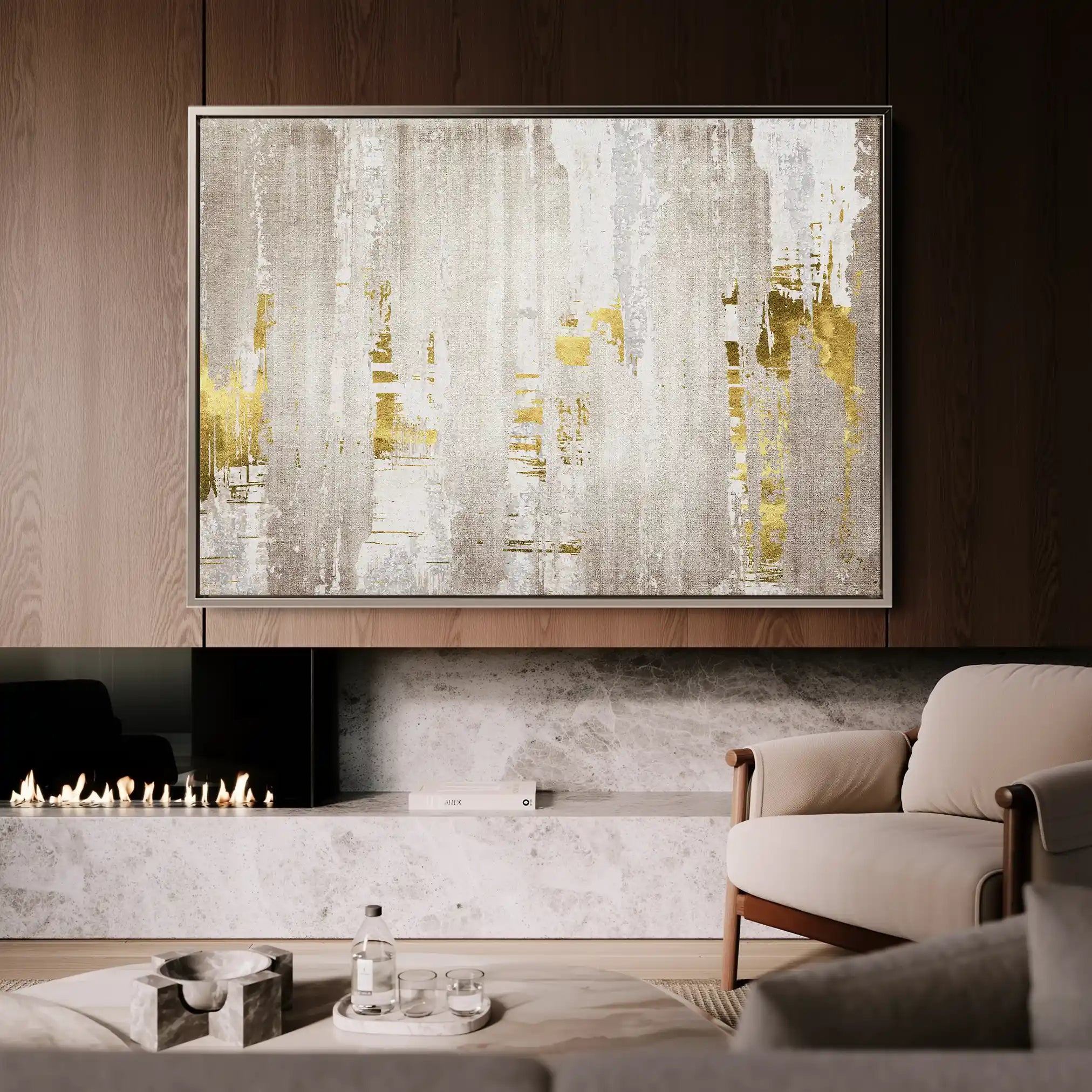 Abstract 051 Canvas Art 60 x 40 cm / Stretched on hidden frame