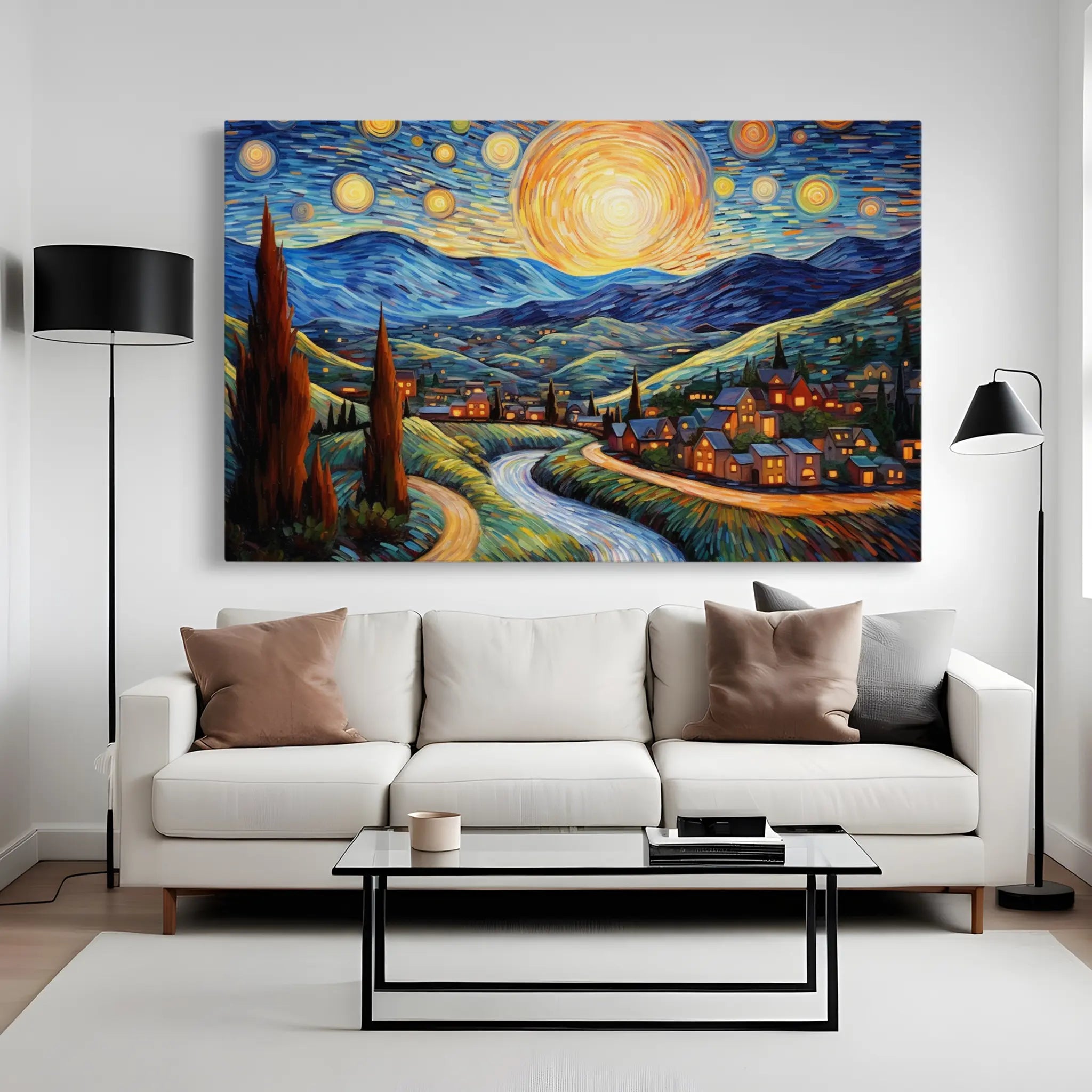 Landscape Canvas Wall Art WAD051-L 90 x 60 cm / Stretched on hidden frame