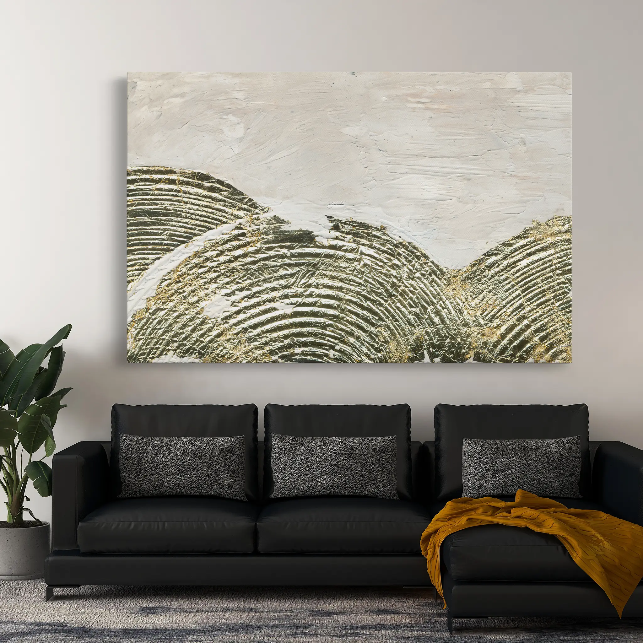 Abstract Canvas Wall Art WAD052-A 90 x 60 cm / Stretched on hidden frame