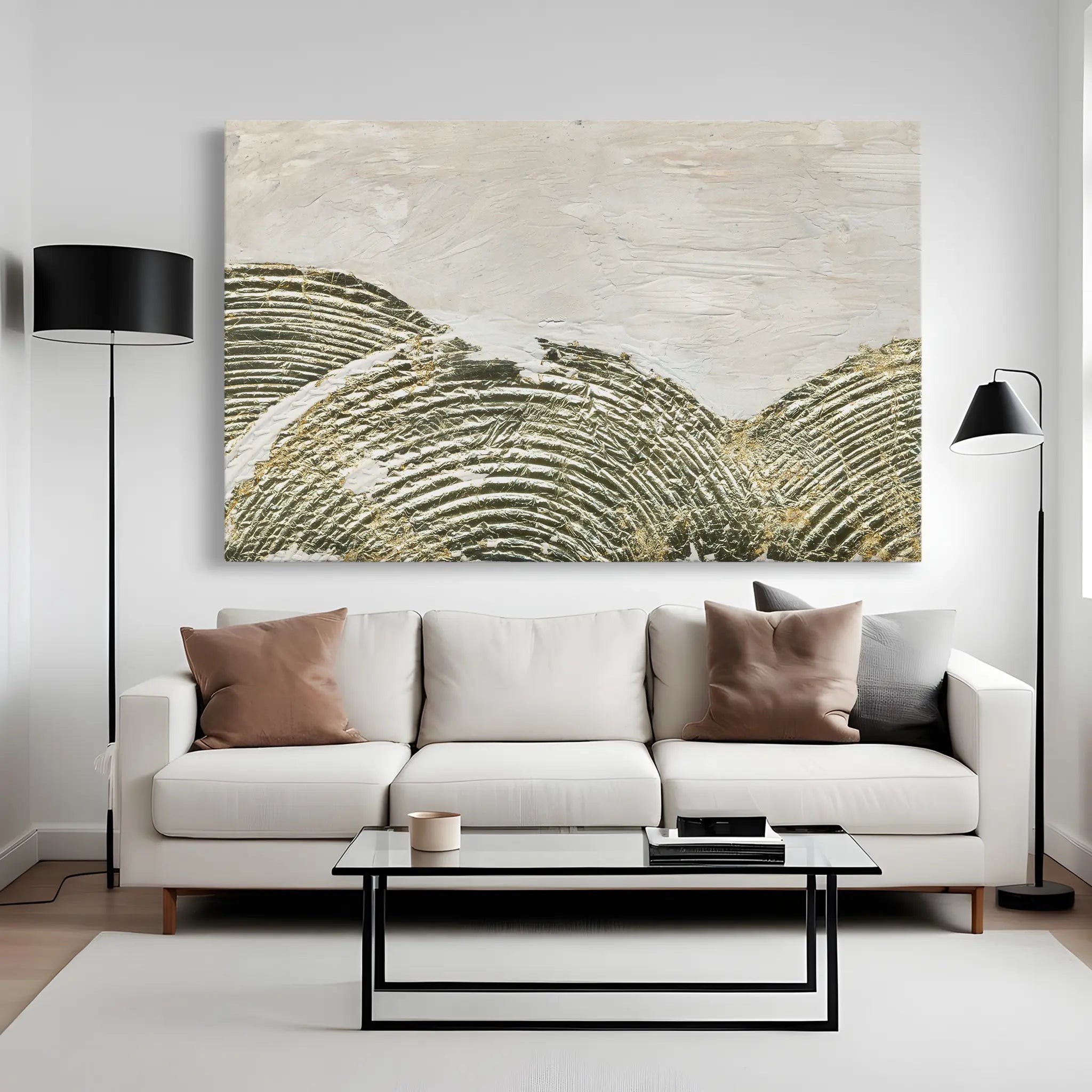 Abstract Canvas Wall Art WAD052-A 90 x 60 cm / Stretched on hidden frame