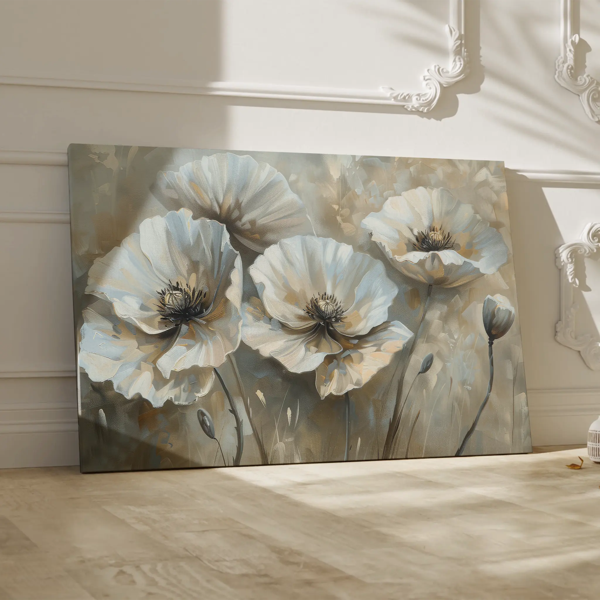 Floral Canvas Wall Art WAD053-F 90 x 60 cm / Stretched on hidden frame