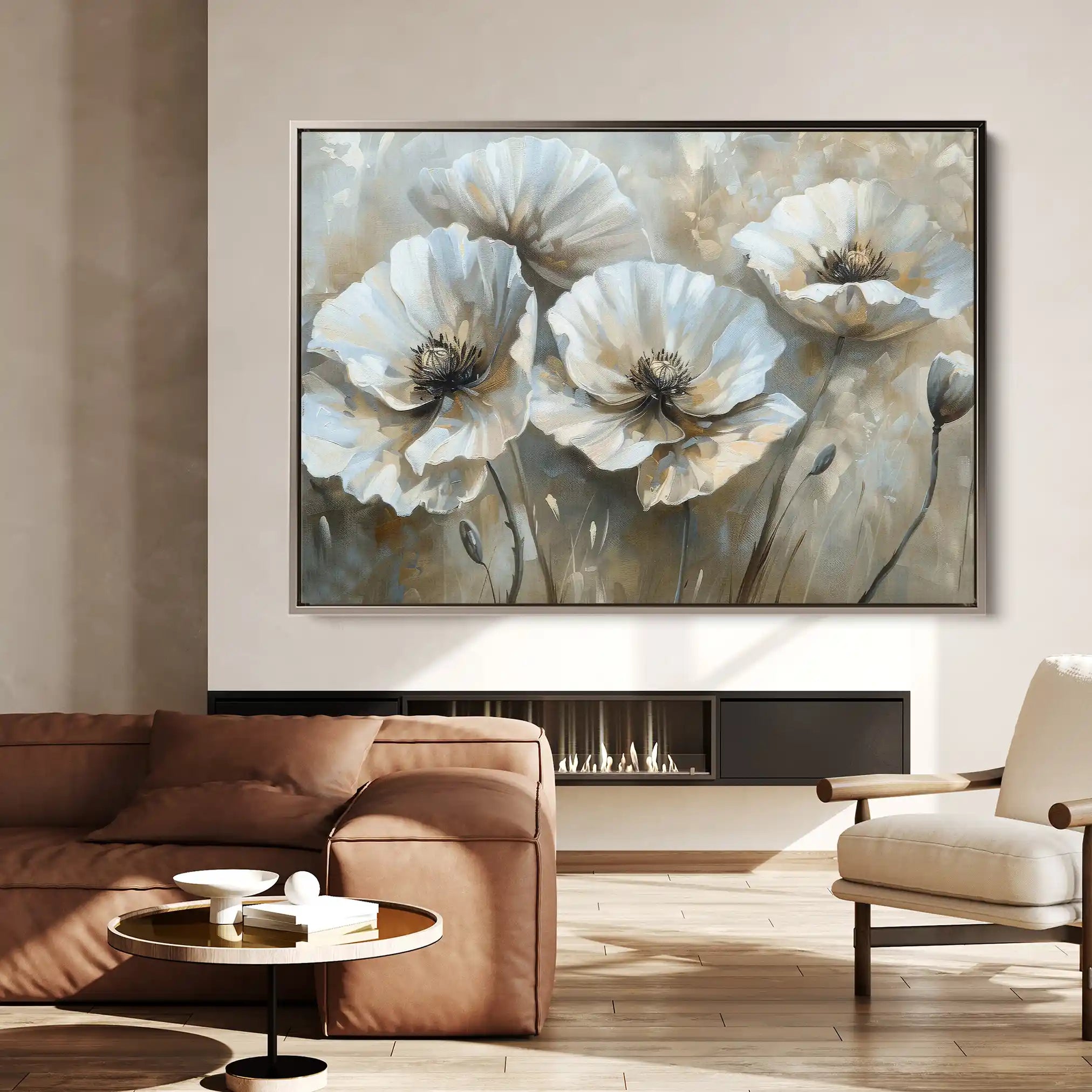 Floral Canvas Wall Art WAD053-F 90 x 60 cm / Stretched on hidden frame