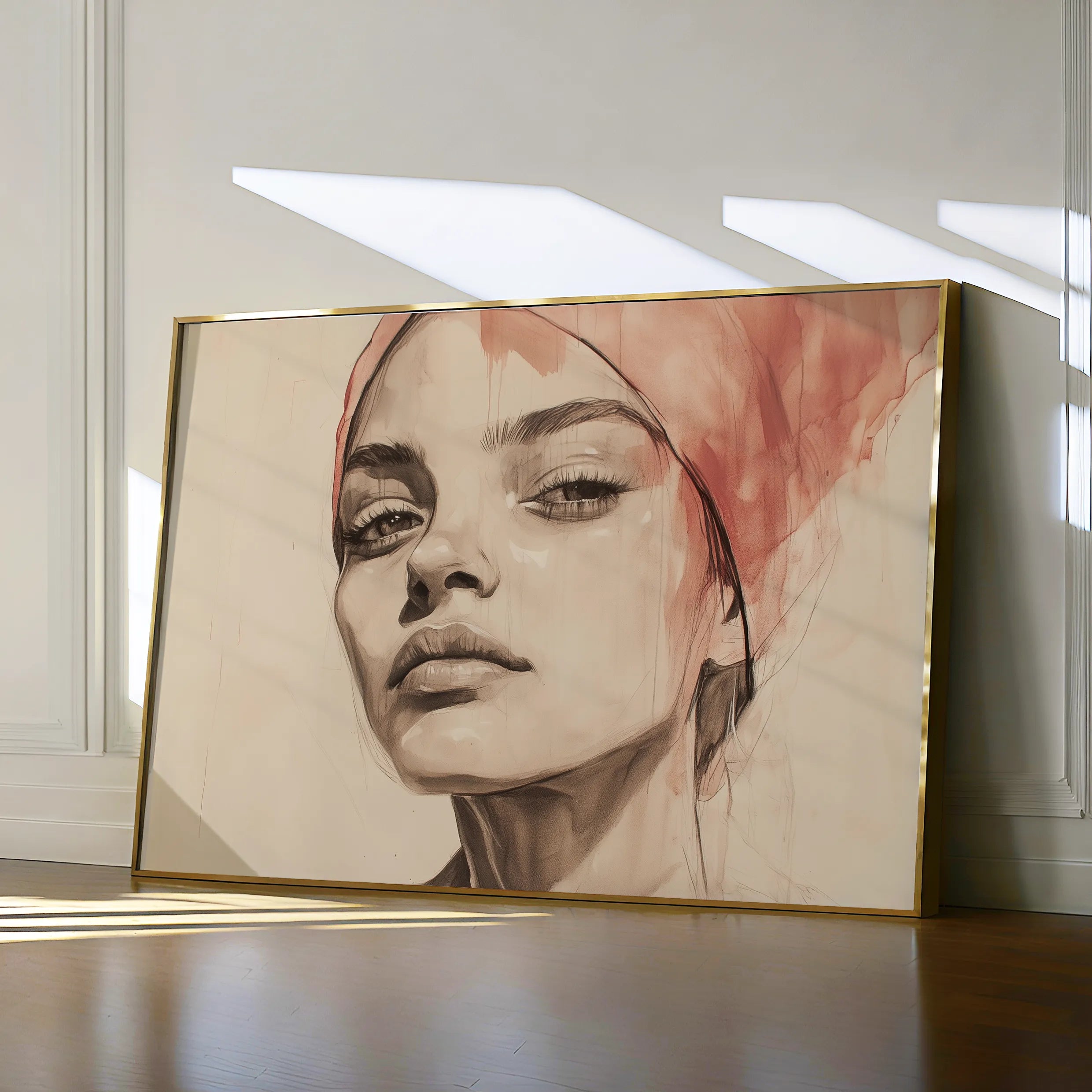 Portrait Canvas Wall Art WAD053-P 90 x 60 cm / Stretched on hidden frame