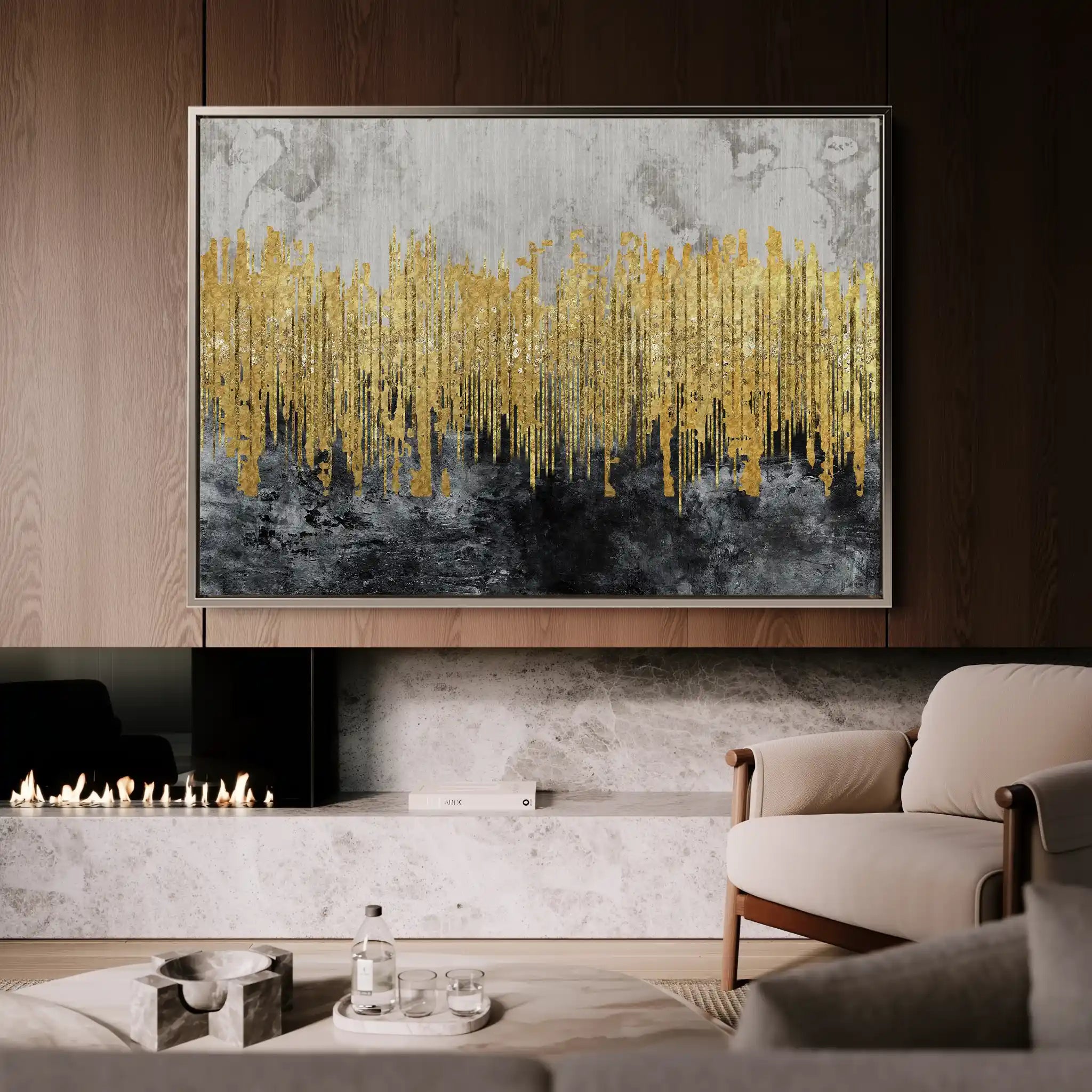 Abstract 054 Canvas Art 60 x 40 cm / Stretched on hidden frame