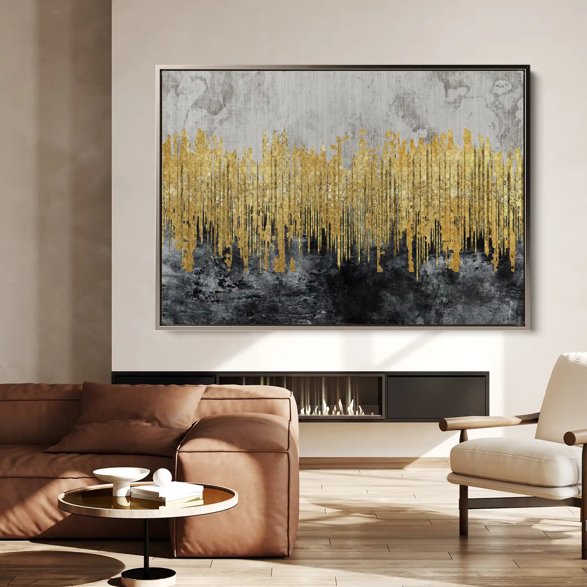 Abstract Canvas Wall Art WAD054-A 90 x 60 cm / Stretched on hidden frame