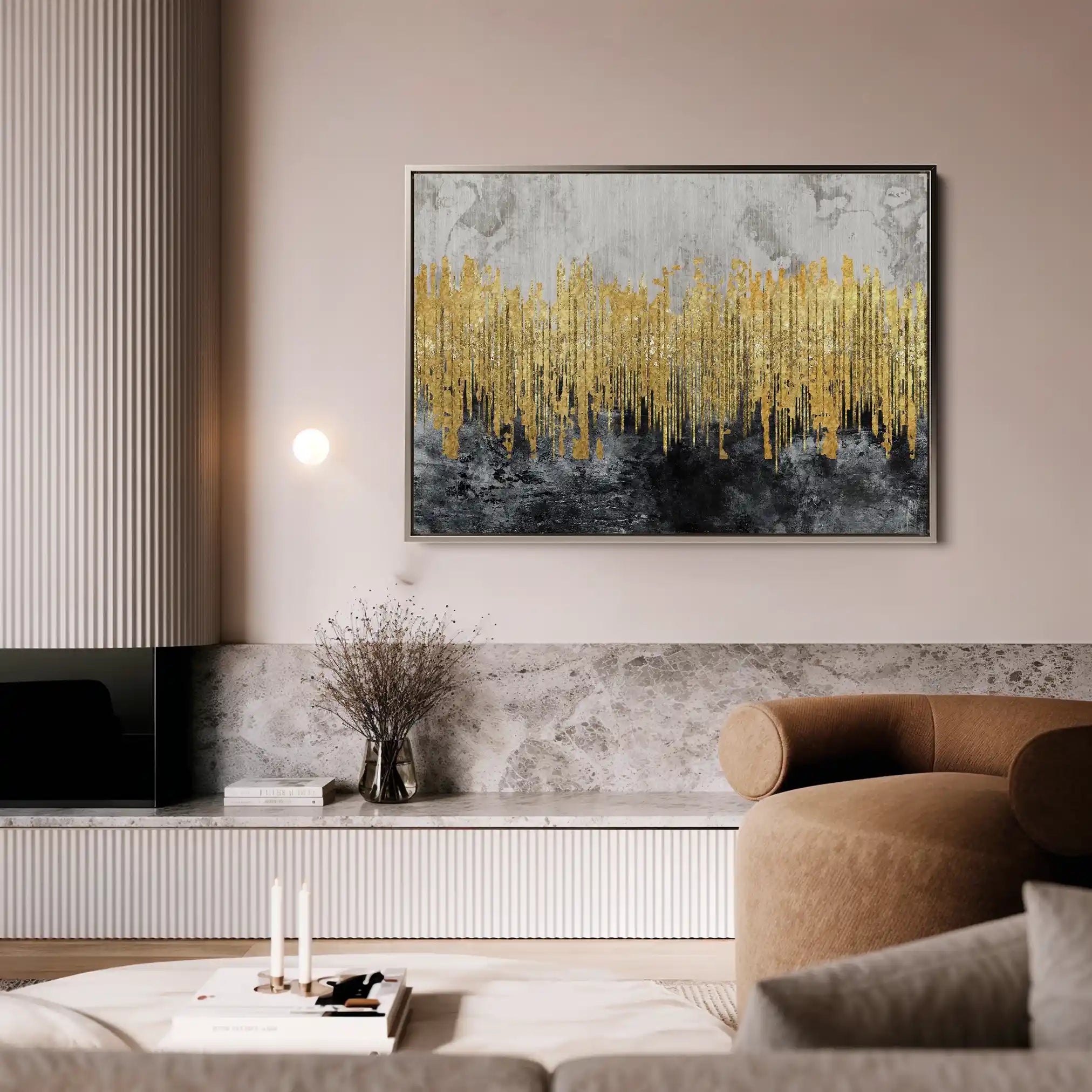 Abstract Canvas Wall Art WAD054-A 90 x 60 cm / Stretched on hidden frame