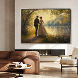 Classic 054 Canvas Art 90 x 60 cm / Stretched on hidden frame