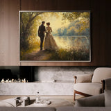 Classic 054 Canvas Art 90 x 60 cm / Stretched on hidden frame