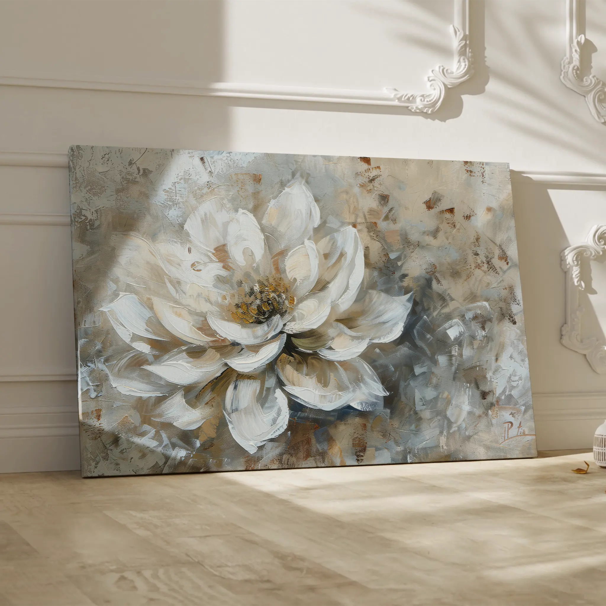 Floral Canvas Wall Art WAD054-F 90 x 60 cm / Stretched on hidden frame