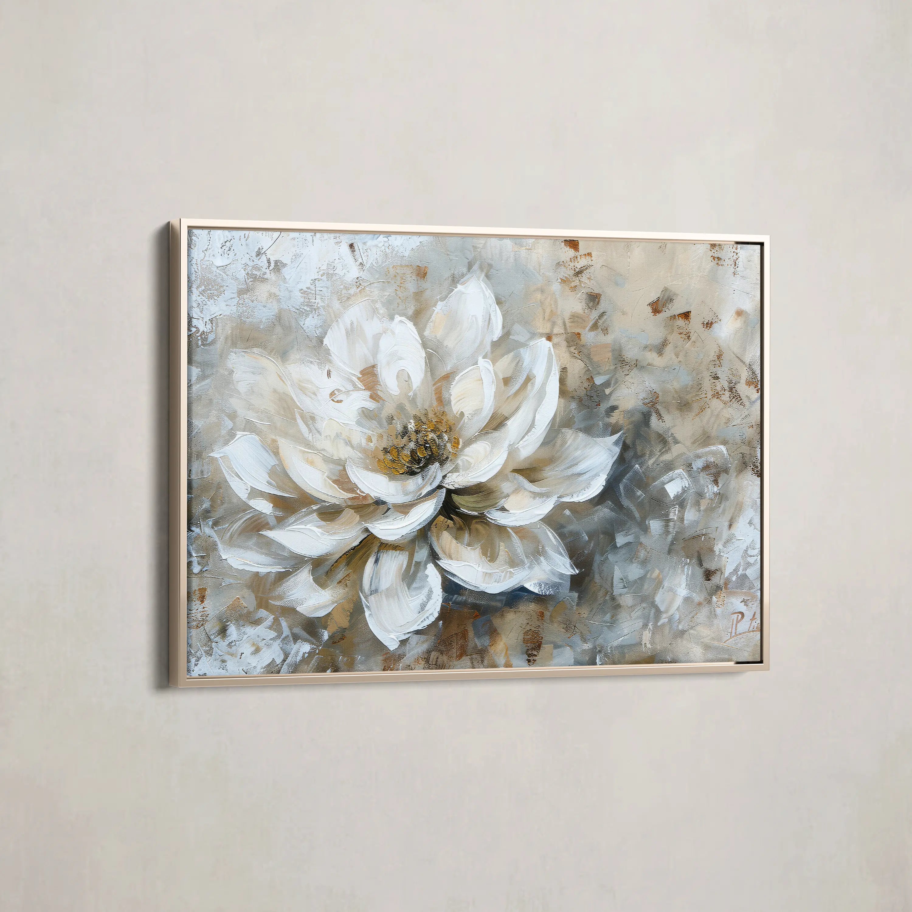 Floral Canvas Wall Art WAD054-F 90 x 60 cm / Stretched on hidden frame