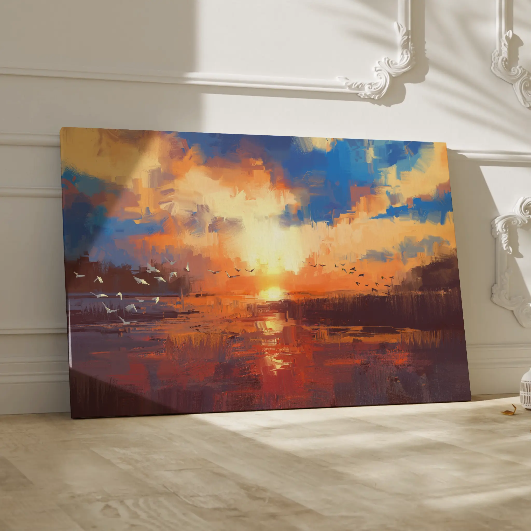 Landscape Canvas Wall Art WAD054-L 90 x 60 cm / Stretched on hidden frame