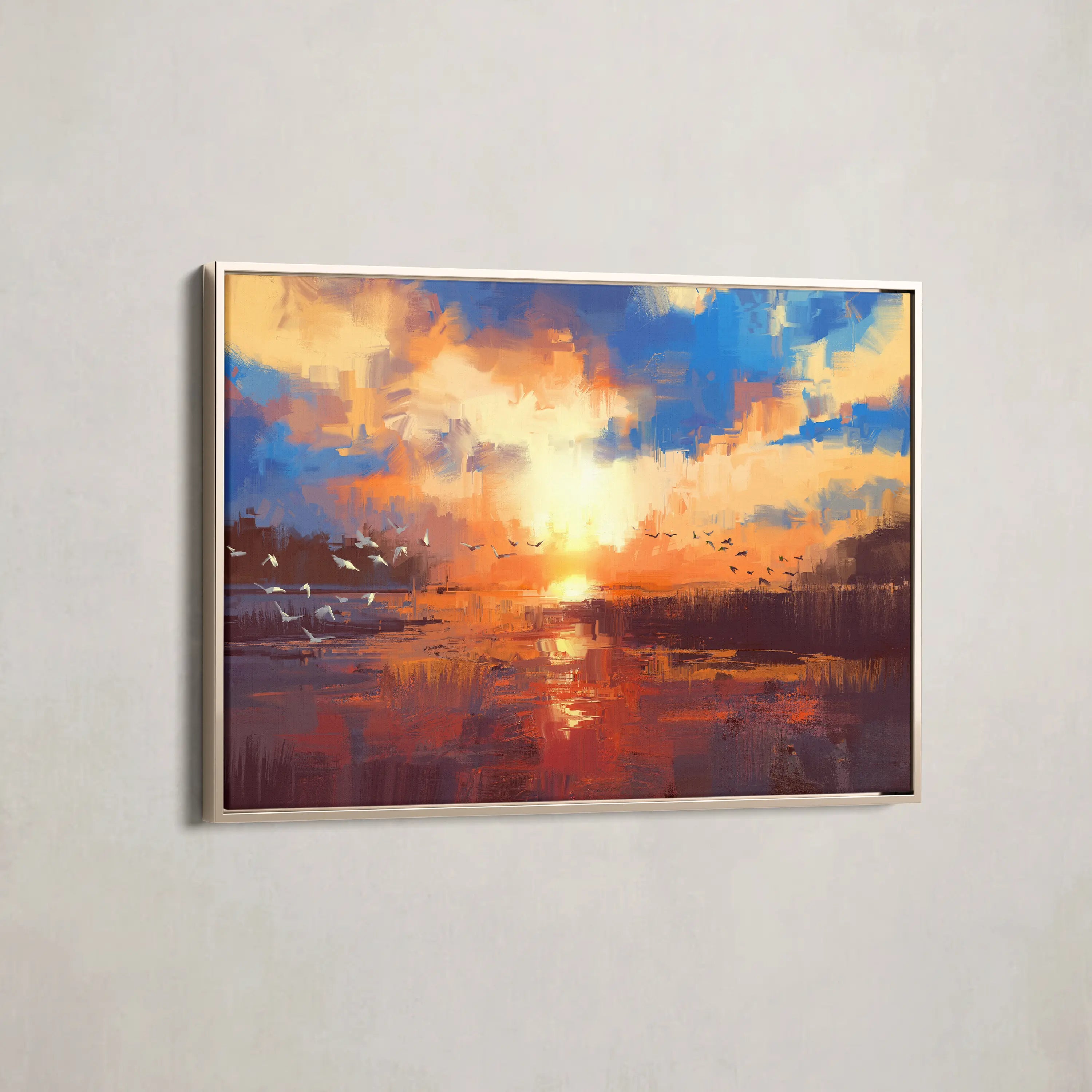 Landscape Canvas Wall Art WAD054-L 90 x 60 cm / Stretched on hidden frame