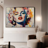 Portrait 054 Canvas Art 90 x 60 cm / Stretched on hidden frame