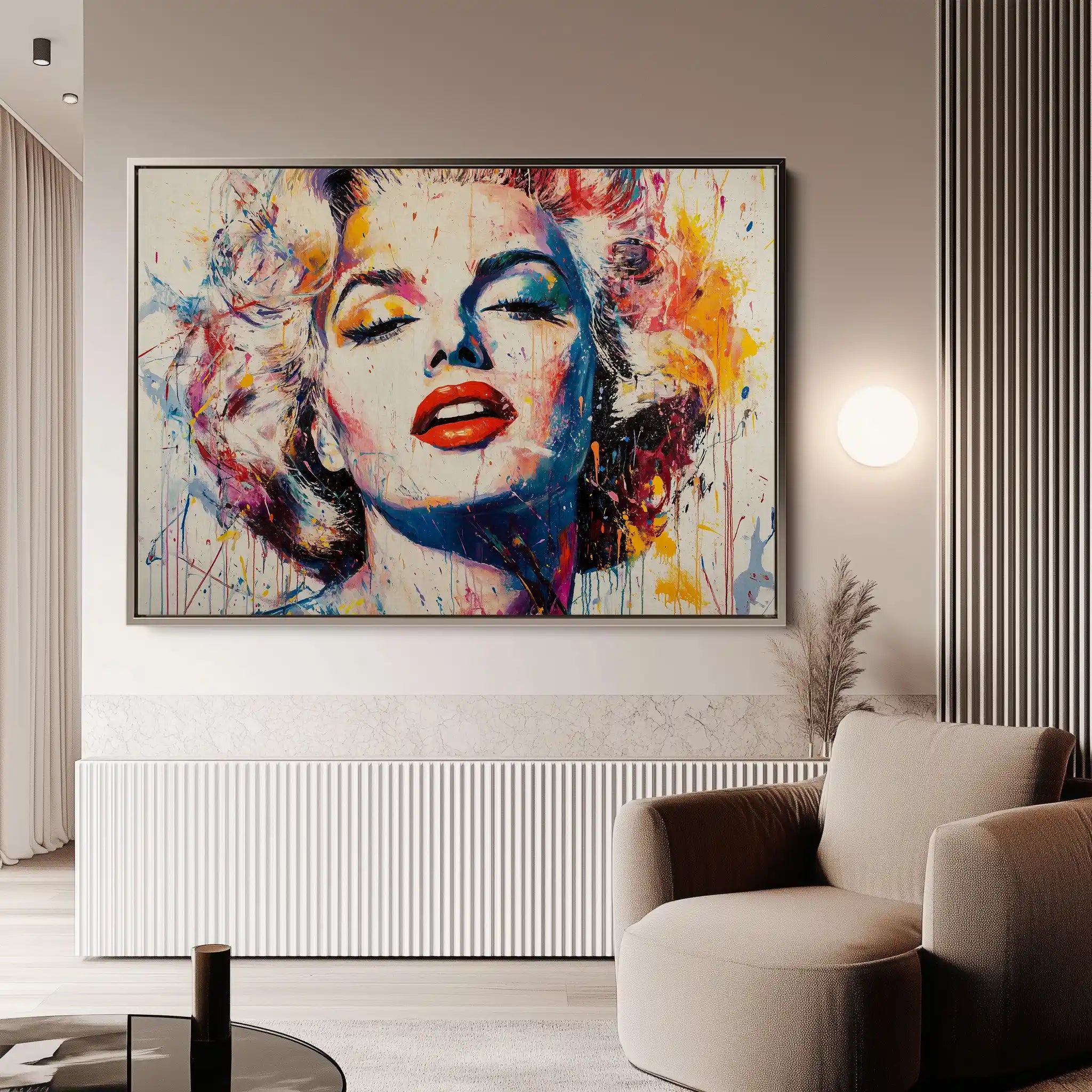 Portrait 054 Canvas Art 90 x 60 cm / Stretched on hidden frame
