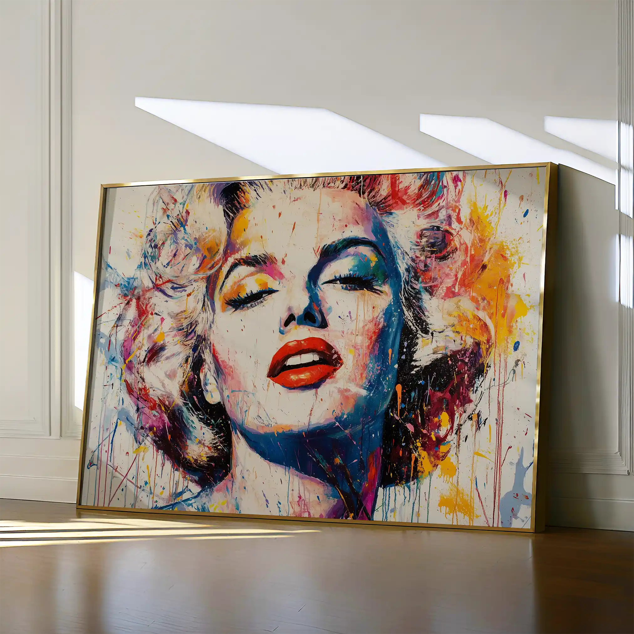 Portrait 054 Canvas Art 90 x 60 cm / Stretched on hidden frame