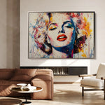 Portrait 054 Canvas Art 90 x 60 cm / Stretched on hidden frame
