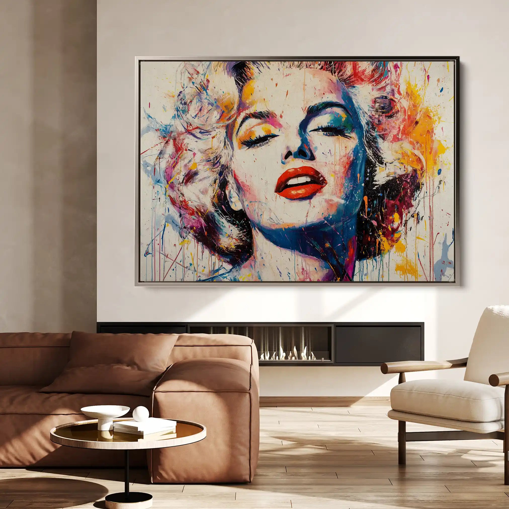 Portrait 054 Canvas Art 90 x 60 cm / Stretched on hidden frame