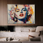 Portrait 054 Canvas Art 90 x 60 cm / Stretched on hidden frame