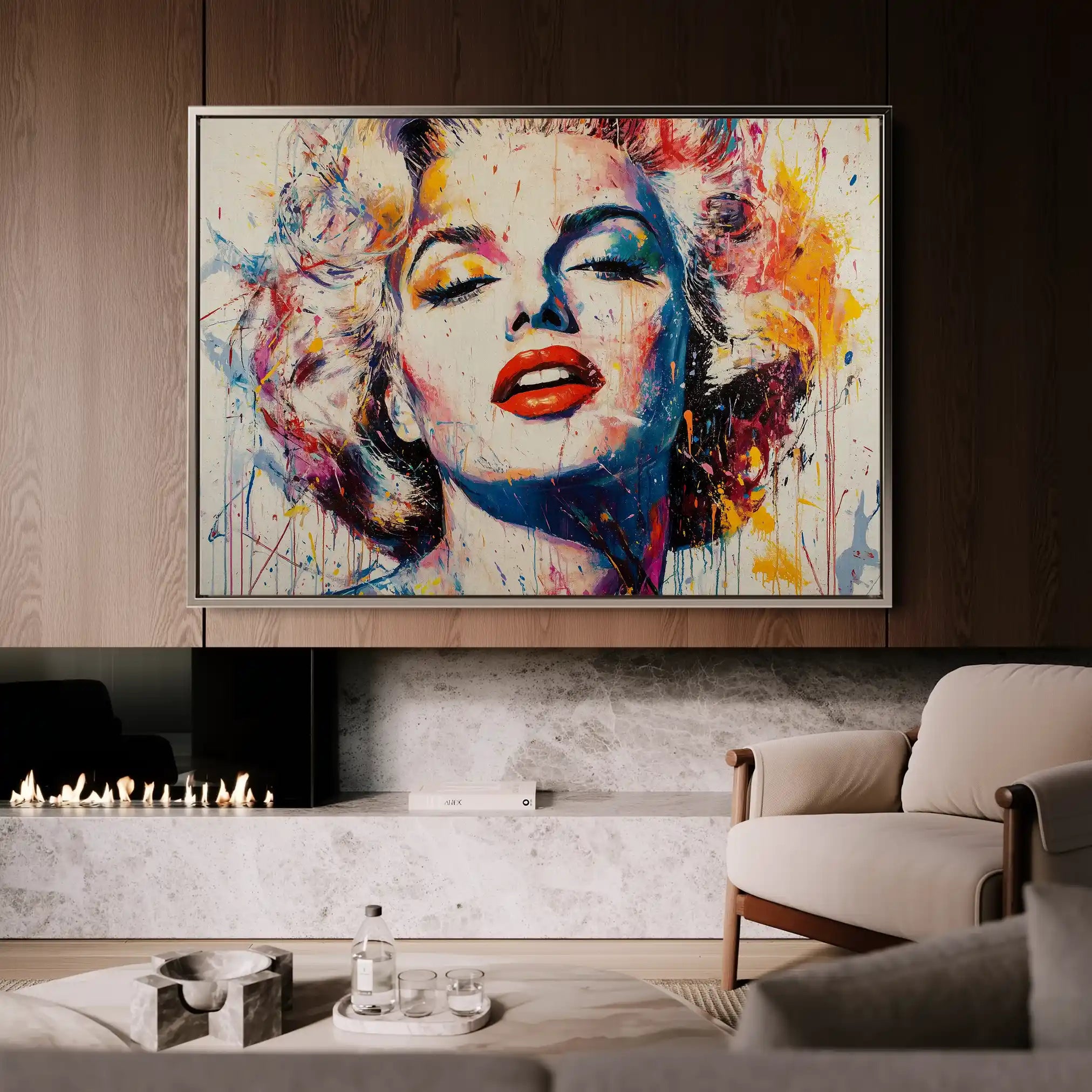 Portrait 054 Canvas Art 90 x 60 cm / Stretched on hidden frame