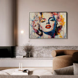 Portrait 054 Canvas Art 90 x 60 cm / Stretched on hidden frame