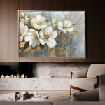 Floral Canvas Wall Art WAD055-F 90 x 60 cm / Stretched on hidden frame