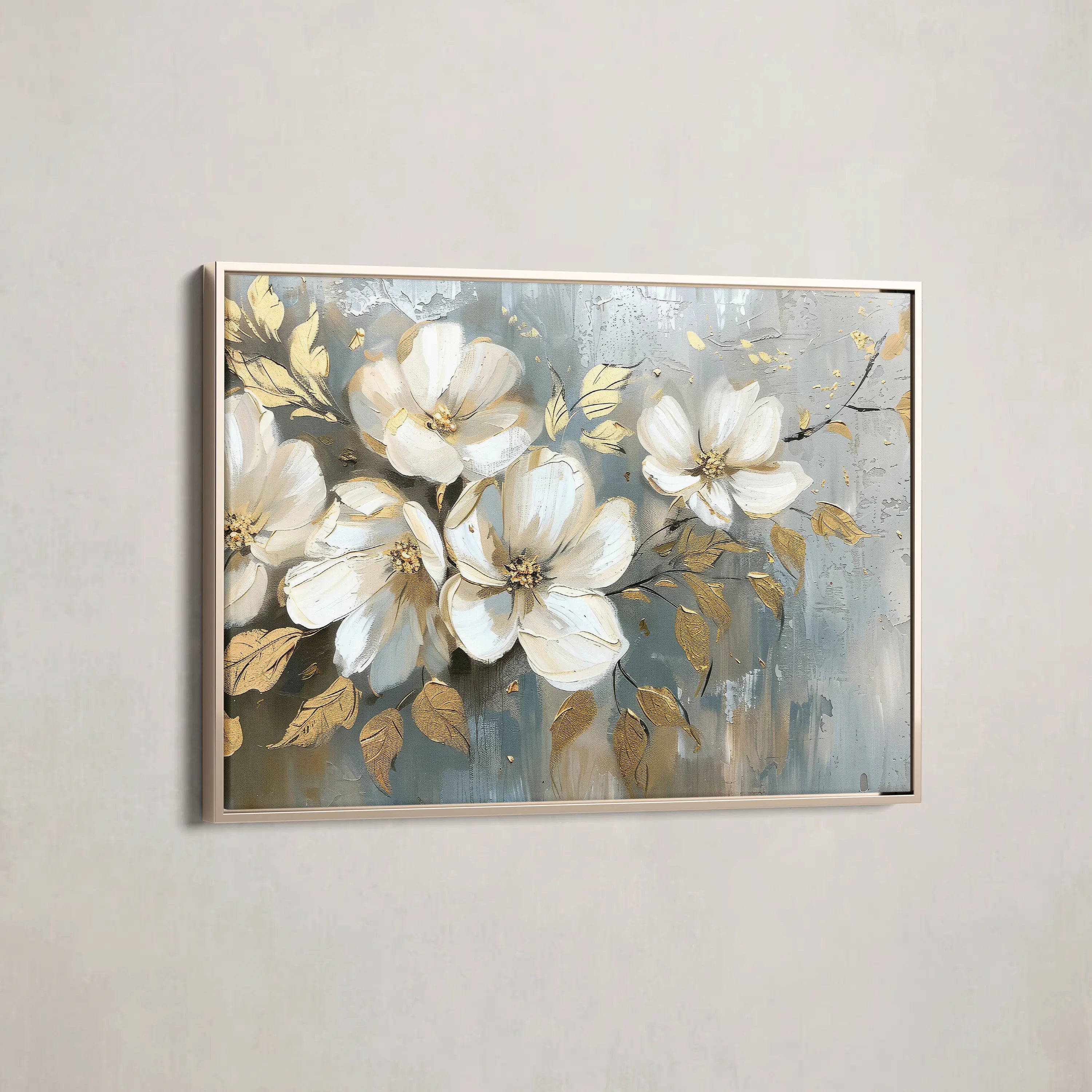 Floral Canvas Wall Art WAD055-F 90 x 60 cm / Stretched on hidden frame